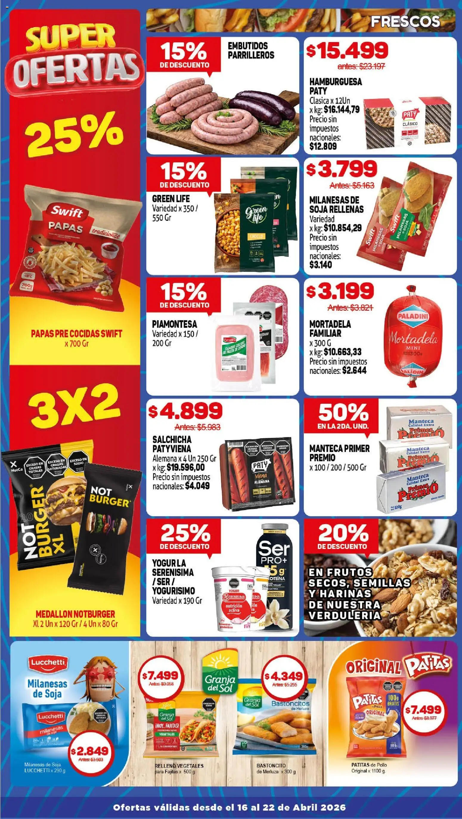 Makro Ofertas ALCANZA │ válido desde el 16.04.2026 | Página: 2 | Productos: Choclo, Mortadela, Semillas, Manteca