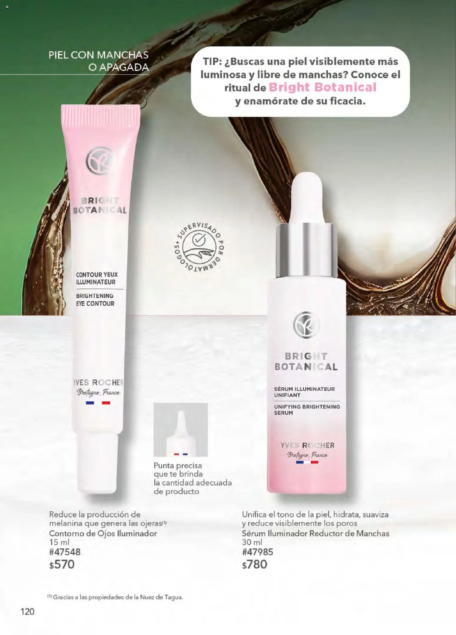 Nuevas ofertas de Yves Rocher válidas en toda la República Mexicana desde el 21.04.2026. ¡Encuentra las mejores ofertas en Yves Rocher campaña 6 2026! | Página: 122 | Productos: Iluminador, Contorno, Nuez, Té