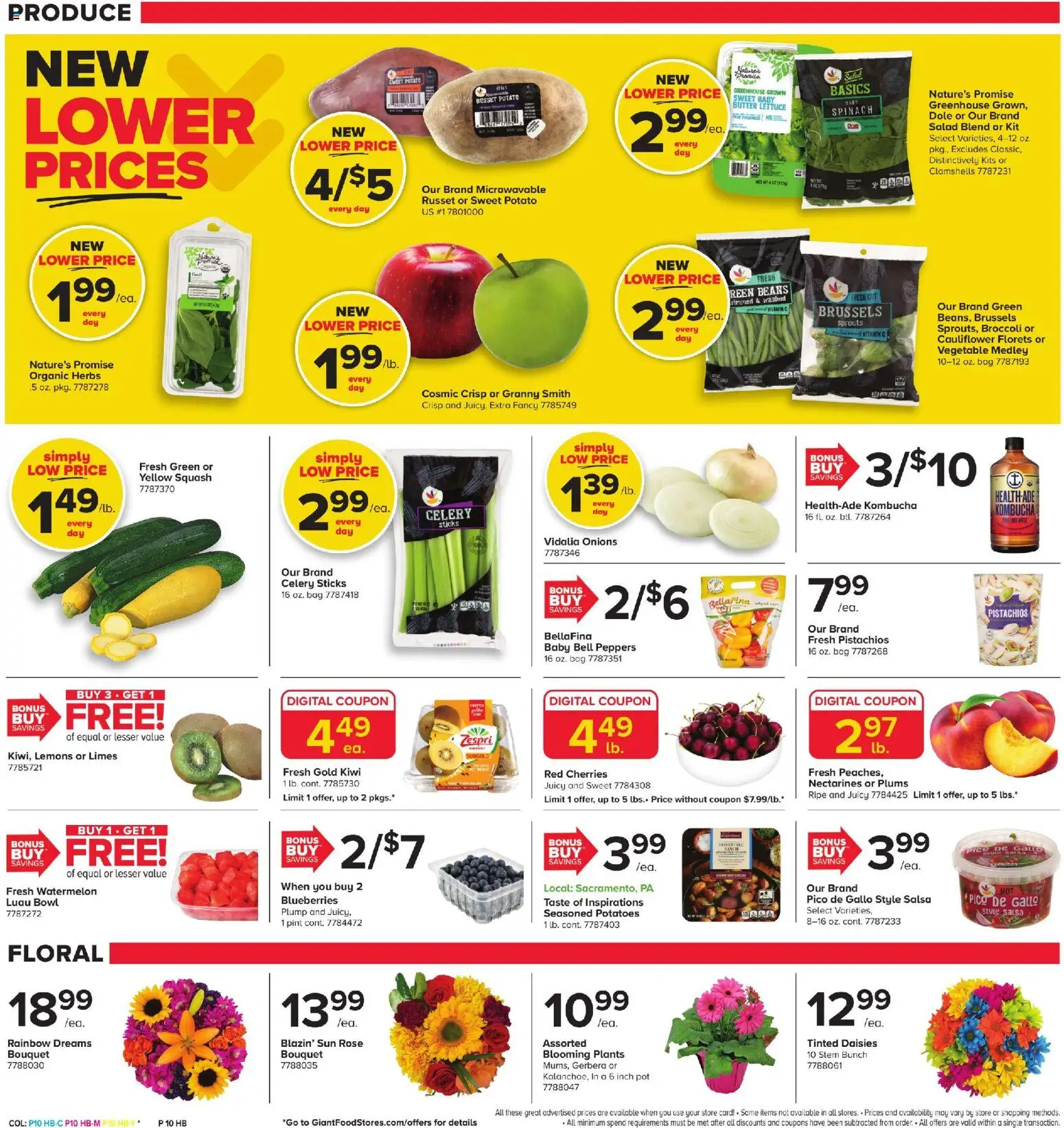 Giant Weekly Ad - valid from 12.06.2026 | Page: 8 | Products: Peppers, Spinach, Blueberries, Cauliflower
