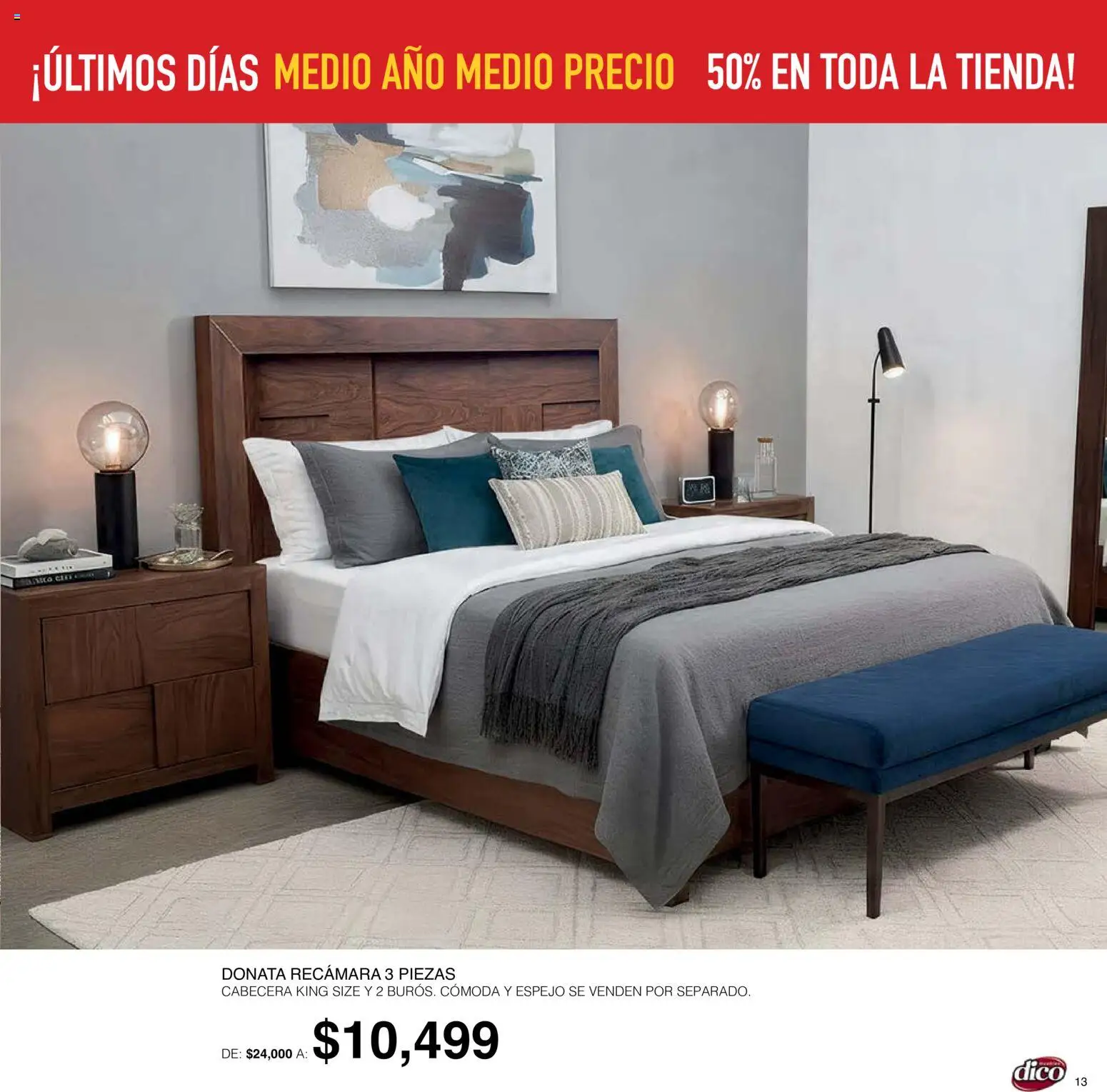Nuevas ofertas de Muebles Dico válidas en toda la República Mexicana desde el 01/10/2026. ¡Encuentra las mejores ofertas en Muebles Dico catálogo! | Página: 13