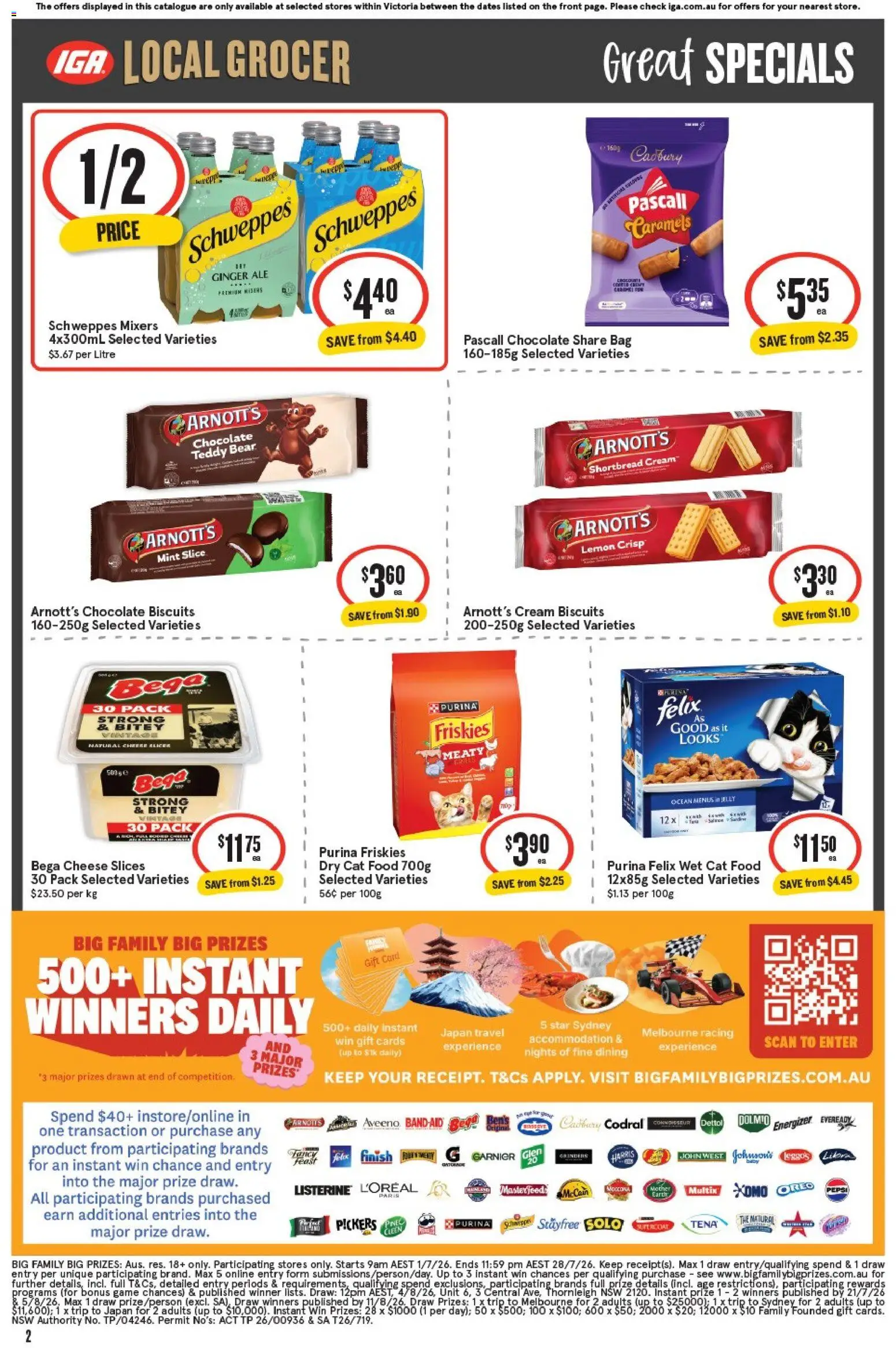IGA catalogue - valid from 22/07/2026 | Page: 3 | Products: Ginger, Cream, Game, Bag