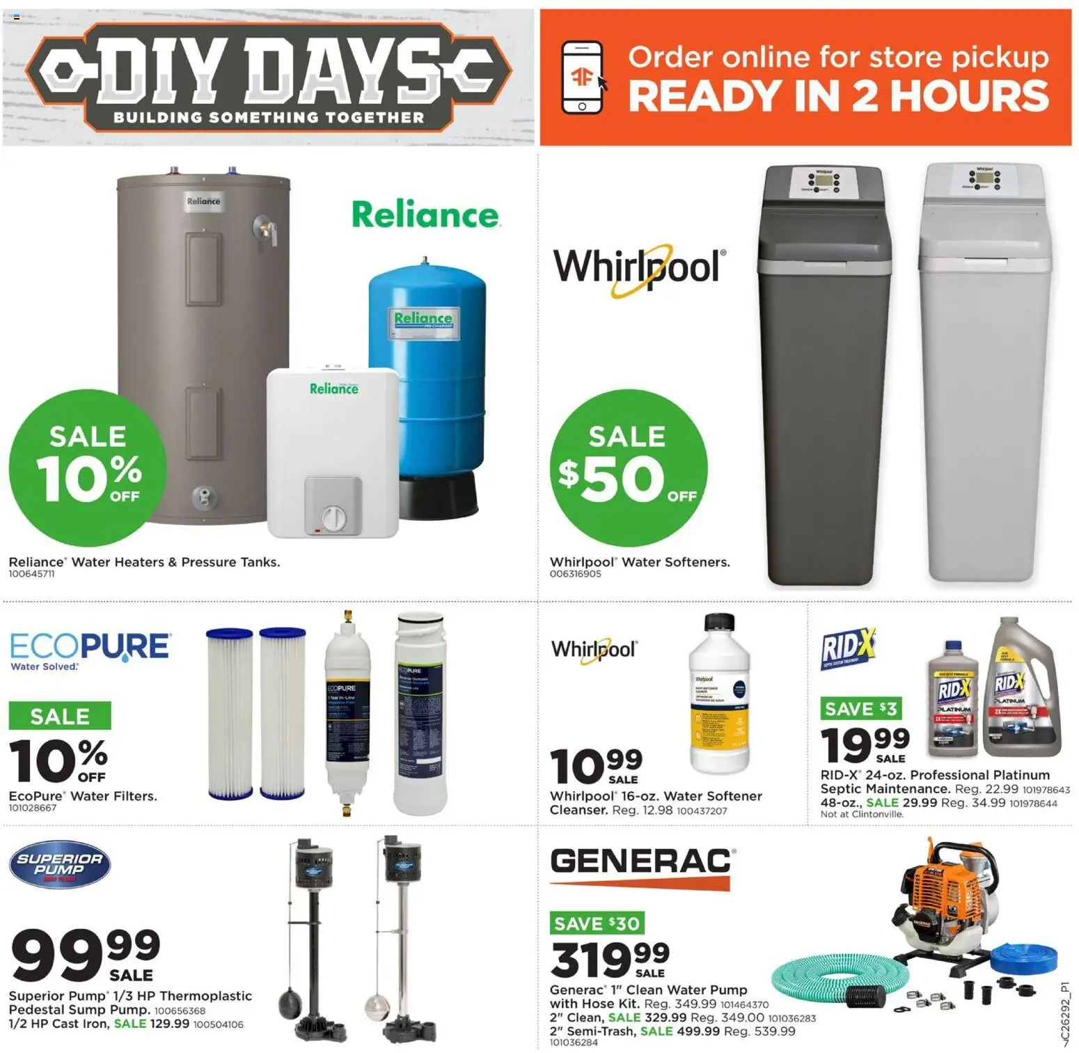 Mills Fleet Farm DIY Days - valid from 07/13/2026 | Page: 7 | Products: Pump, Water