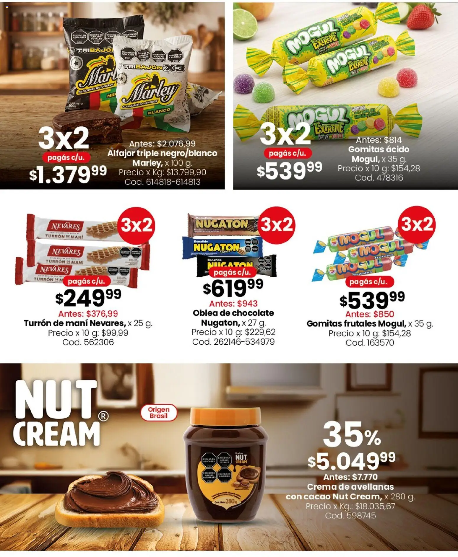Coto - Almacén y bebidas │ válido desde el 06/07/2026 | Página: 6 | Productos: Gomitas, Mani, Turrón, Crema