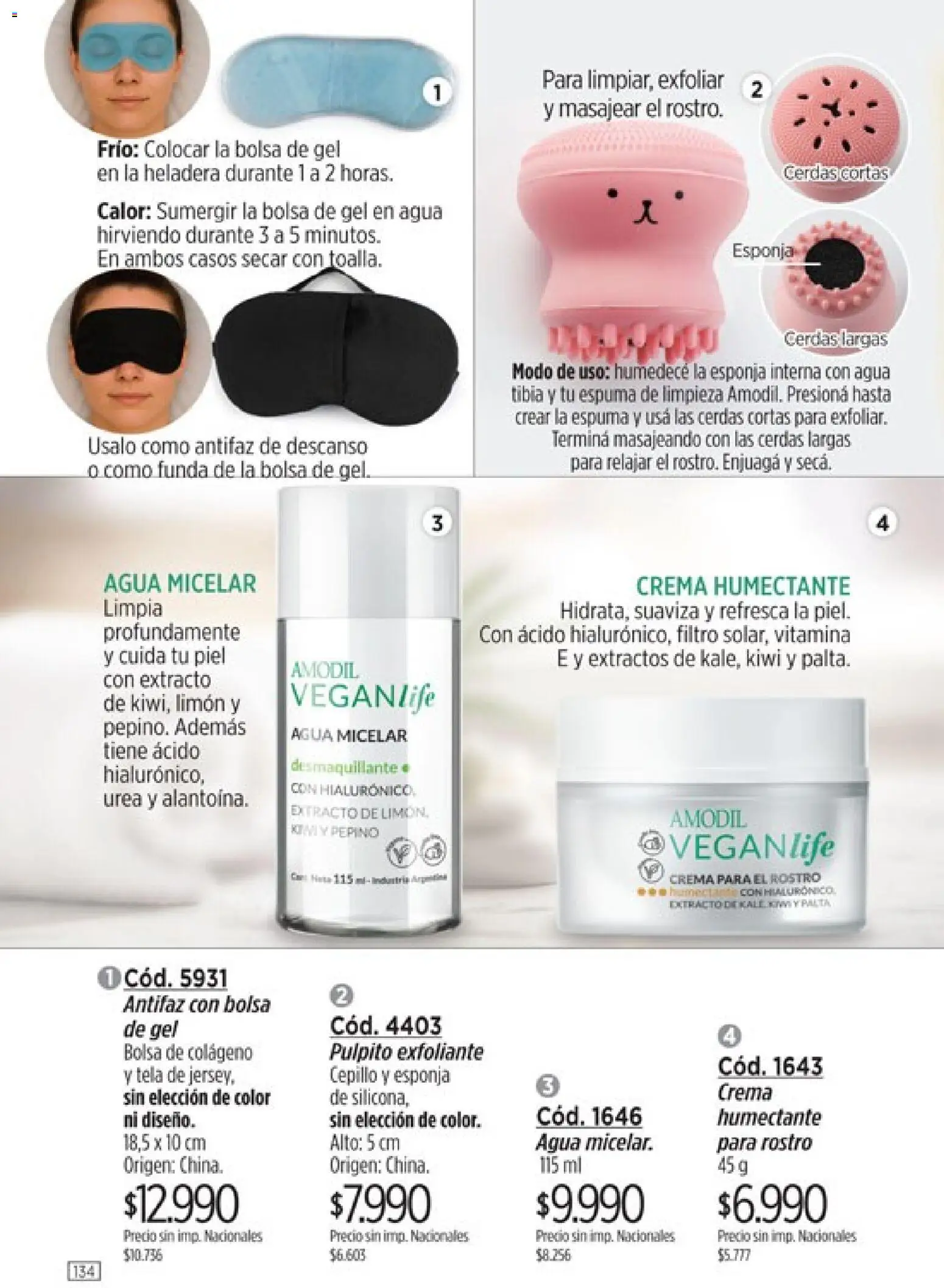 Amodil - Campaña 10 │ válido desde el 01.06.2026 | Página: 134 | Productos: Bolsa, Desmaquillante, Limón, Esponja