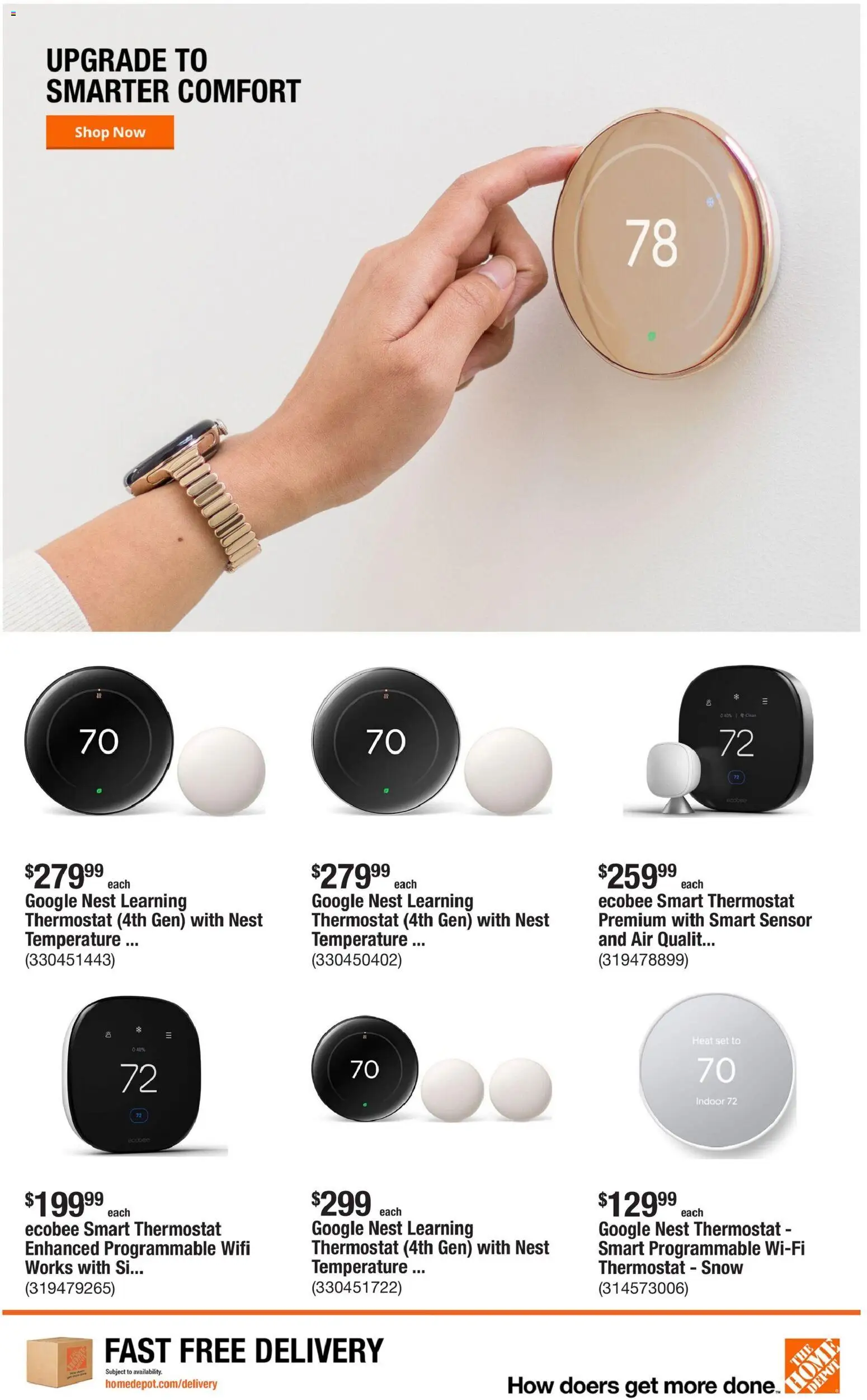 Home Depot Weekly Ad - valid from 07/30/2026 | Page: 10 | Products: Sensor, Thermostat