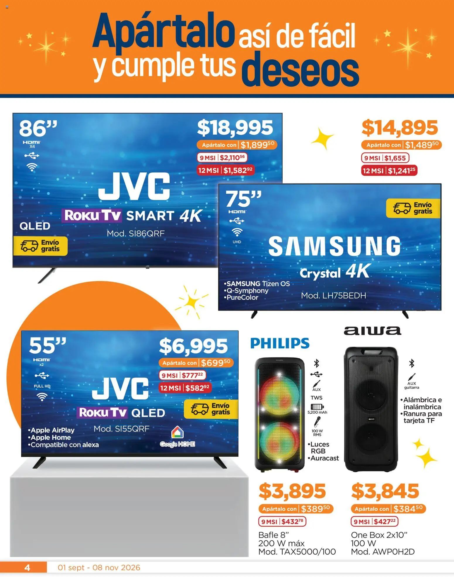 Nuevas ofertas de Chedraui válidas en toda la República Mexicana desde el 01/09/2026. ¡Encuentra las mejores ofertas en Chedraui folleto Llegan los porti ofertones! | Página: 4