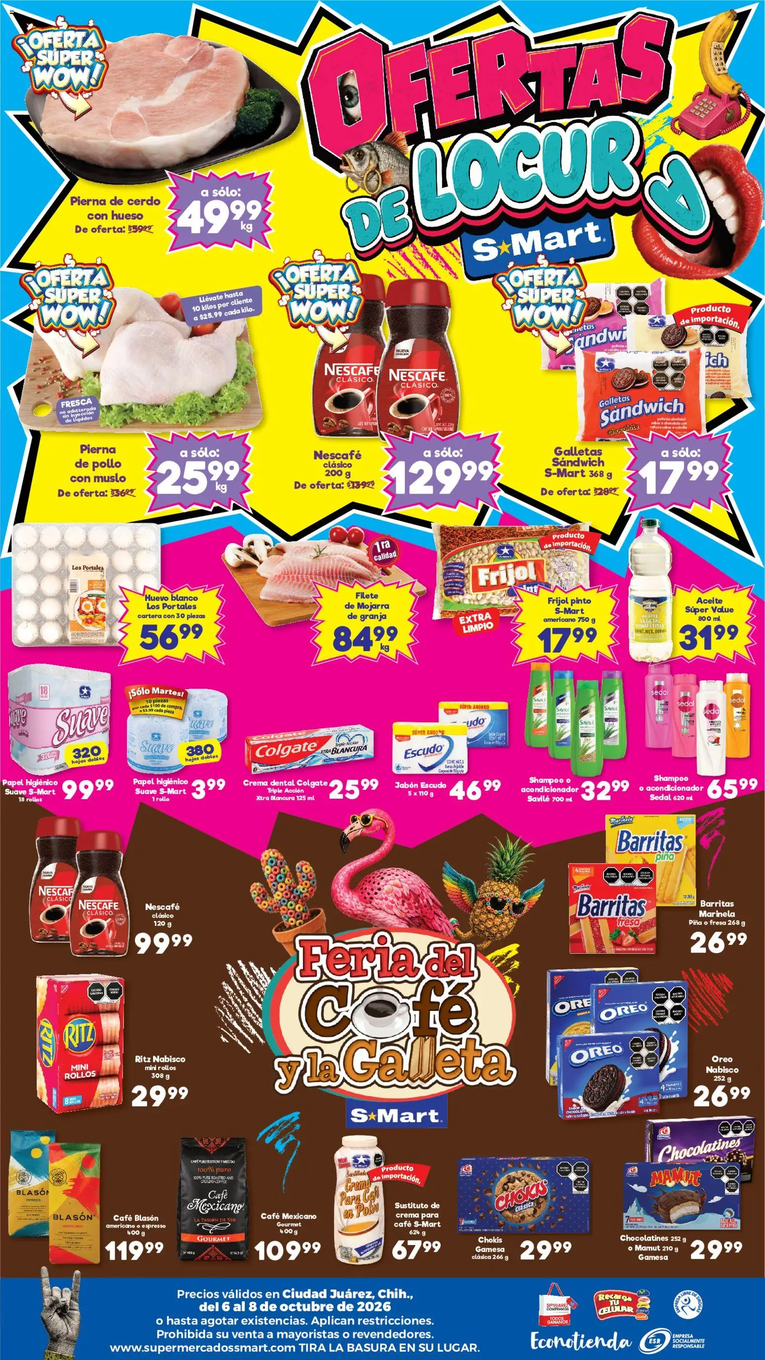 Nuevas ofertas de S-Mart válidas en toda la República Mexicana desde el 06/10/2026. ¡Encuentra las mejores ofertas en S-Mart folleto Juárez! | Página: 2
