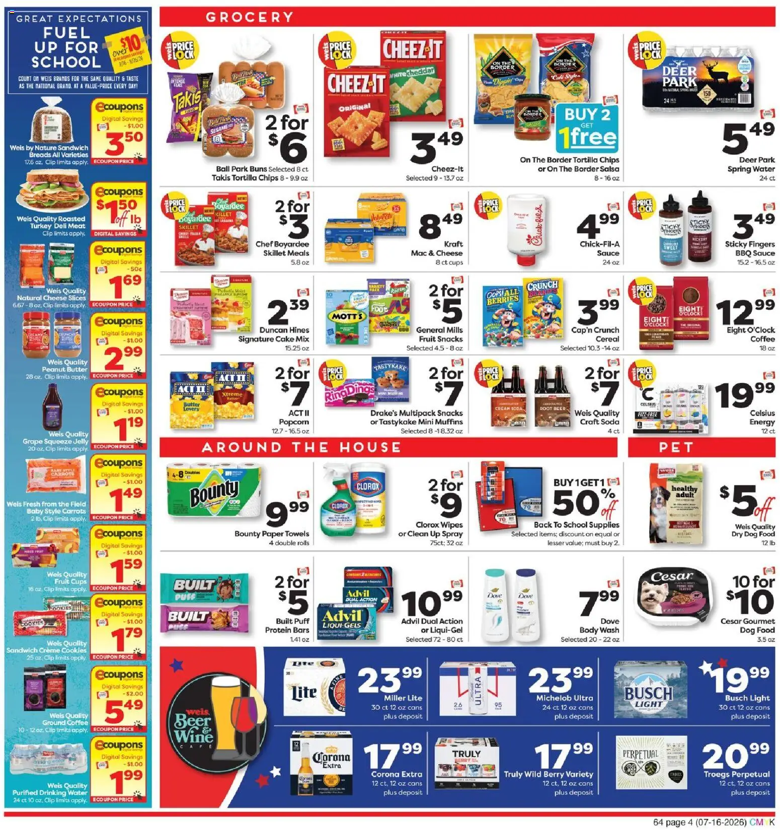 Weis Weekly Circular - NY - valid from 07/16/2026 | Page: 7 | Products: Skillet, Cheese, Coffee, Sauce