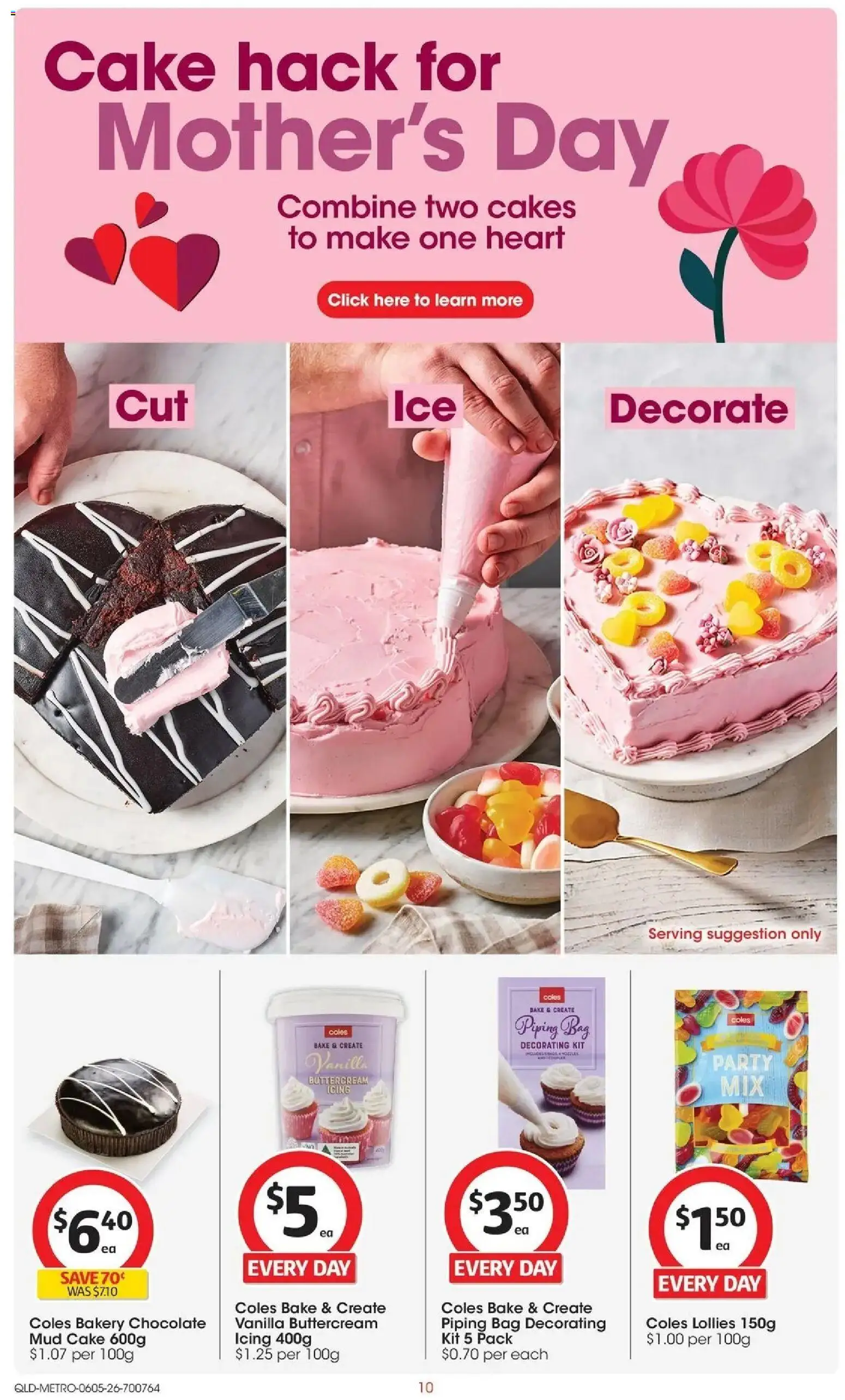 Coles catalogue - valid from 05.05.2026 | Page: 10 | Products: Chocolate, Lollies, Bag, Bakery
