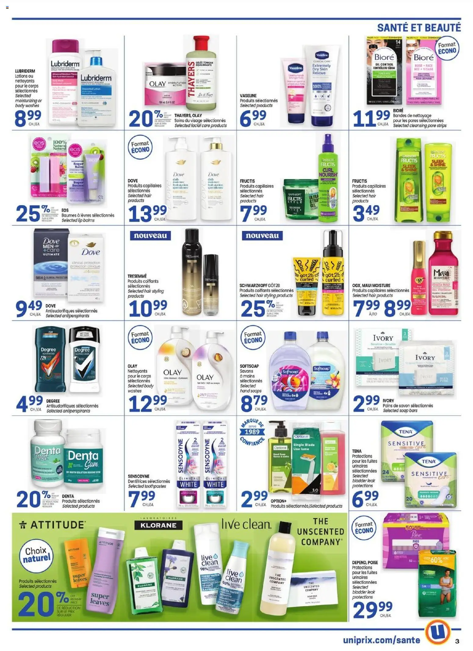 Uniprix flyer valid from 14.05.2026 | Page: 3 | Products: Soap, Oil