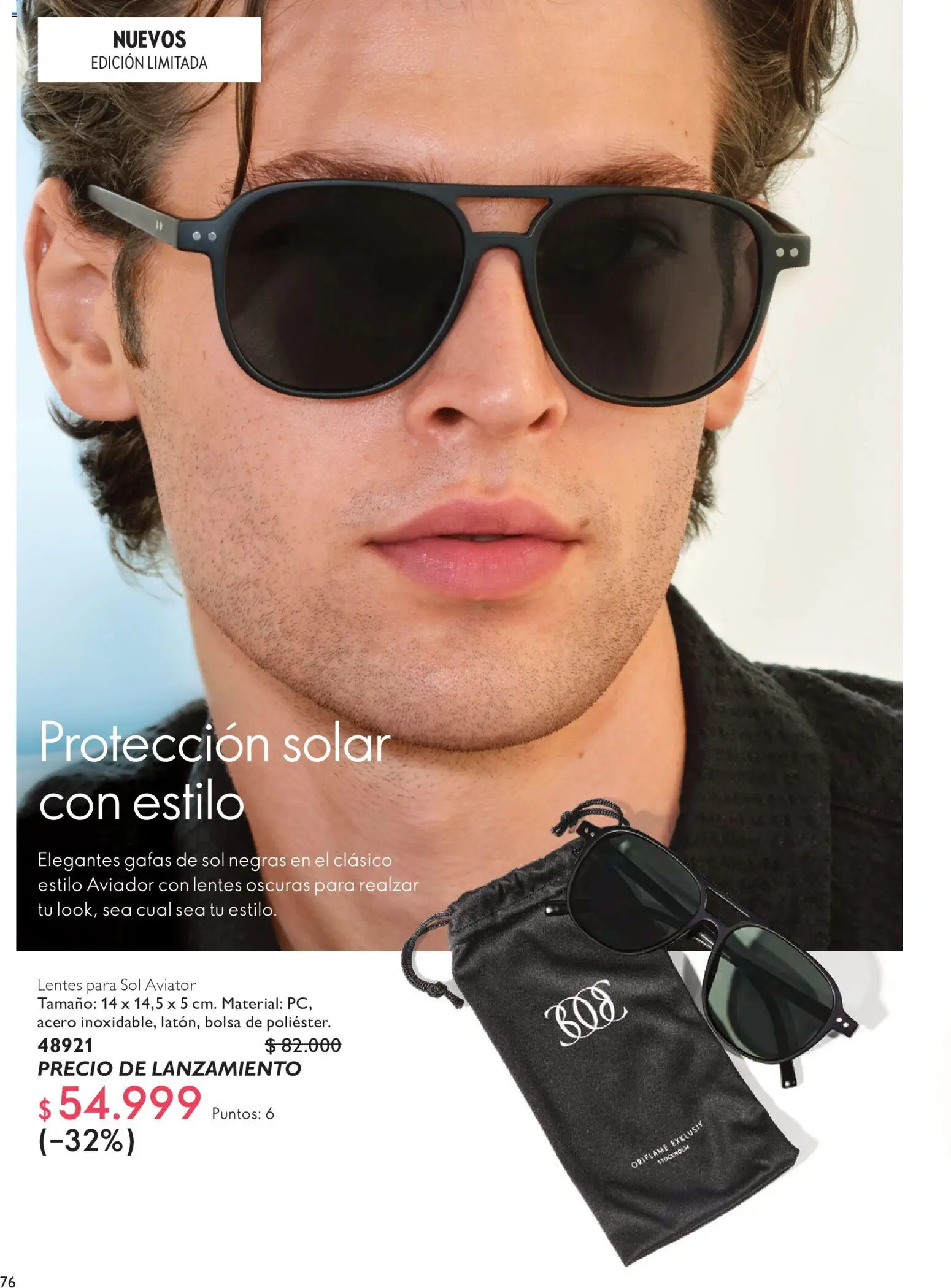 Oriflame revista - valida desde el 20/06/2026 | Página: 76 | Productos: Gafas de sol, Bolsa