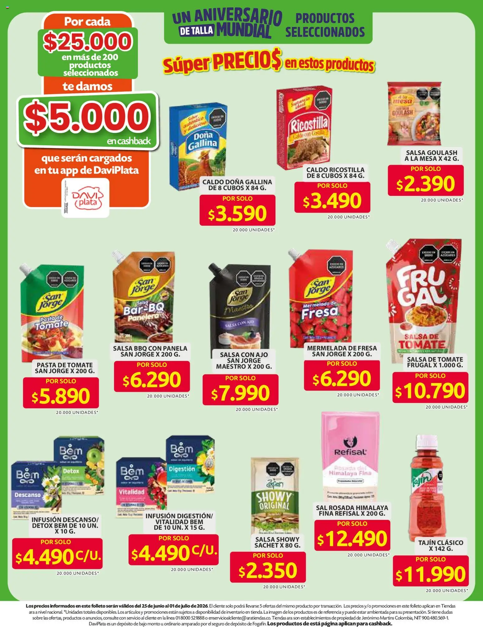 Ara revista - valida desde el 11/06/2026 | Página: 6 | Productos: Ajo, Sal, Tomate, Mermelada