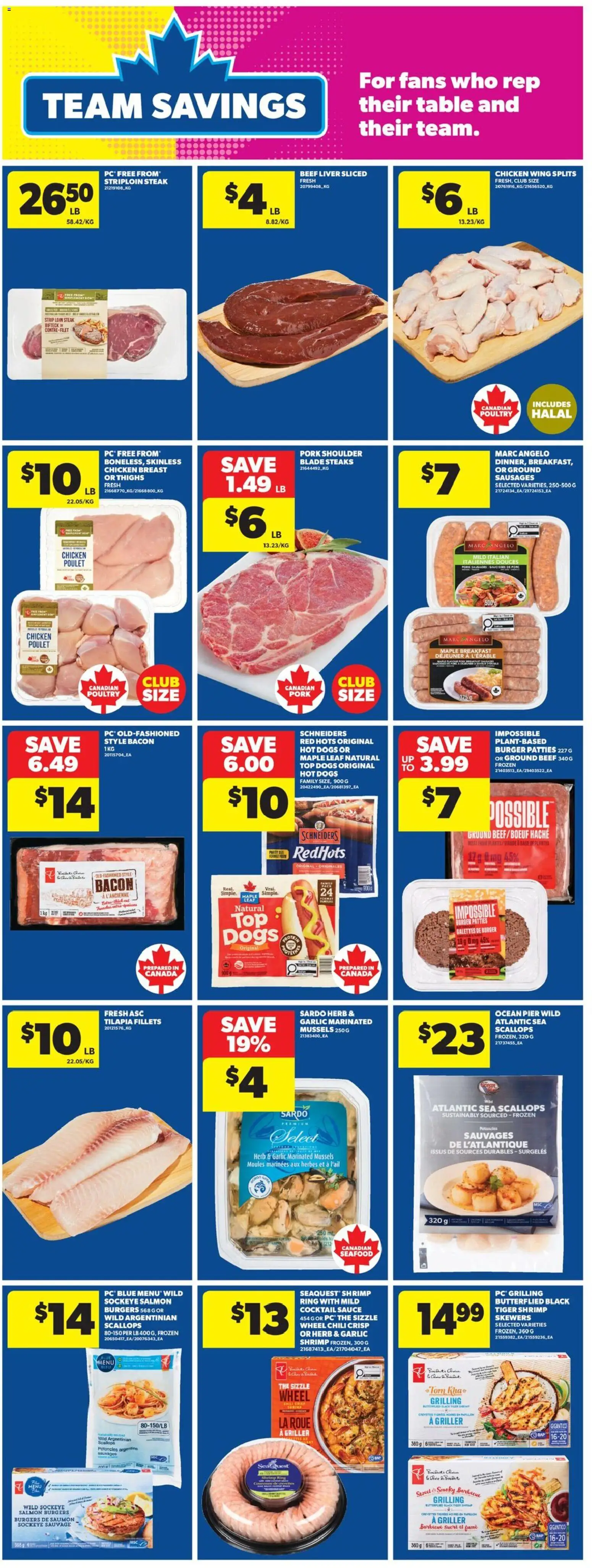 Real Canadian Superstore flyer valid from Jul 16, 2026 | Page: 14 | Products: Beef, Burgers, Steak, Cocktail