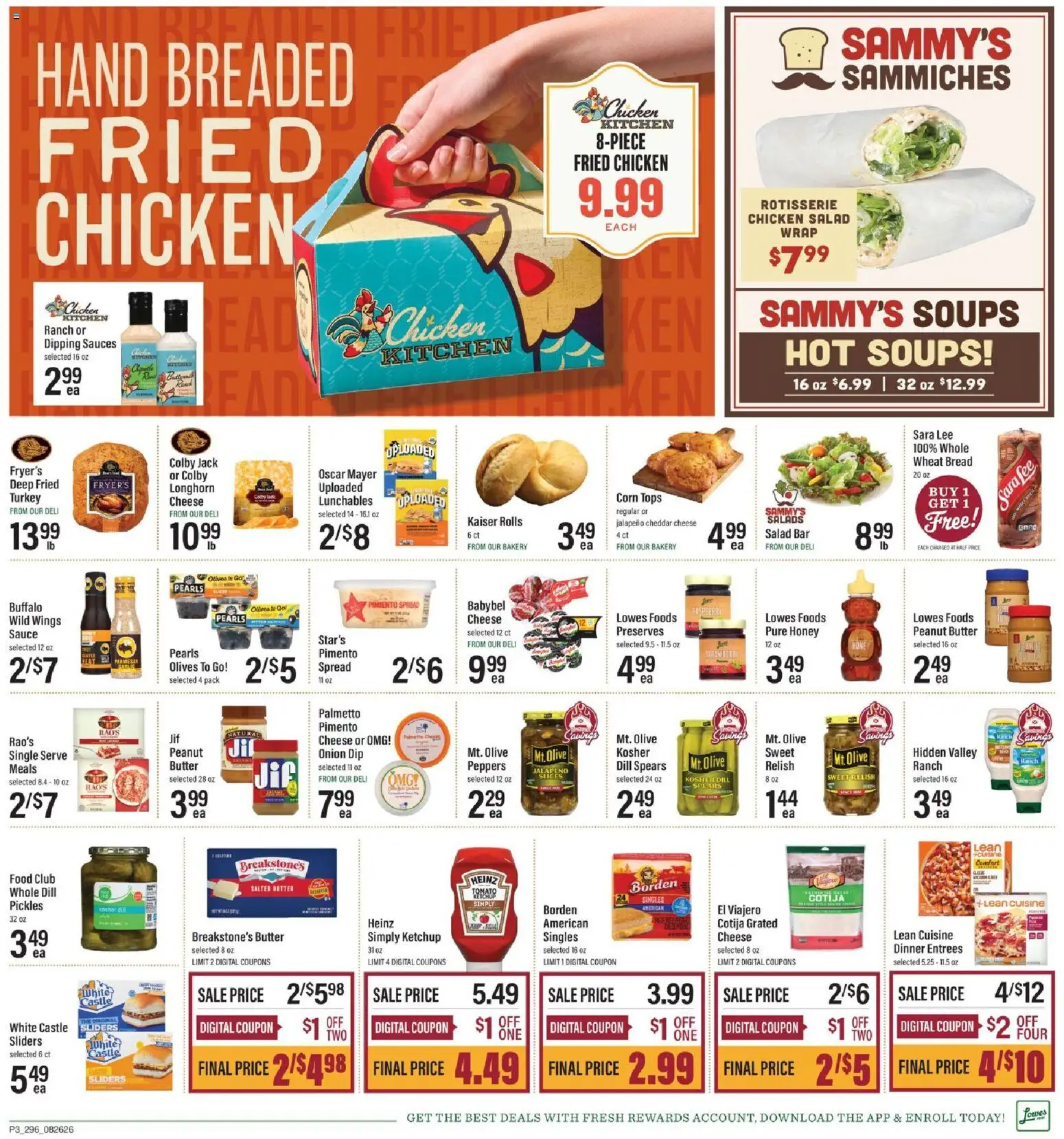 Lowes Foods Weekly Ad - SC - valid from 08/26/2026 | Page: 3 | Products: Honey, Cheese, Peanut butter, Tomato