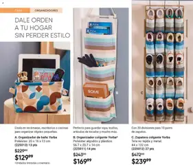 Vista previa de A. Organizador de baño Yorba, Organizador de tela con diseño geométrico., nuevo folleto de la tienda, válido en México a partir del 10/07/2026 | Página: 110