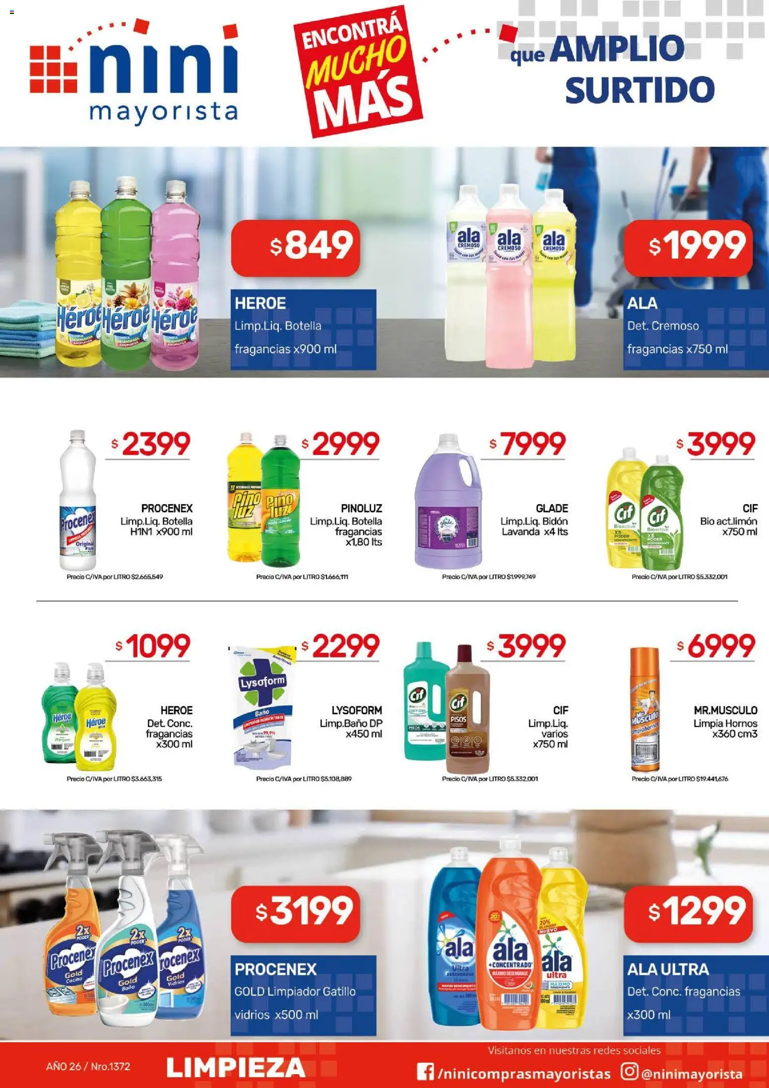 NINI Mayorista ofertas │ válido desde el 10/08/2026 | Página: 11 | Productos: Botella, Cocina, Baño, Limpiador