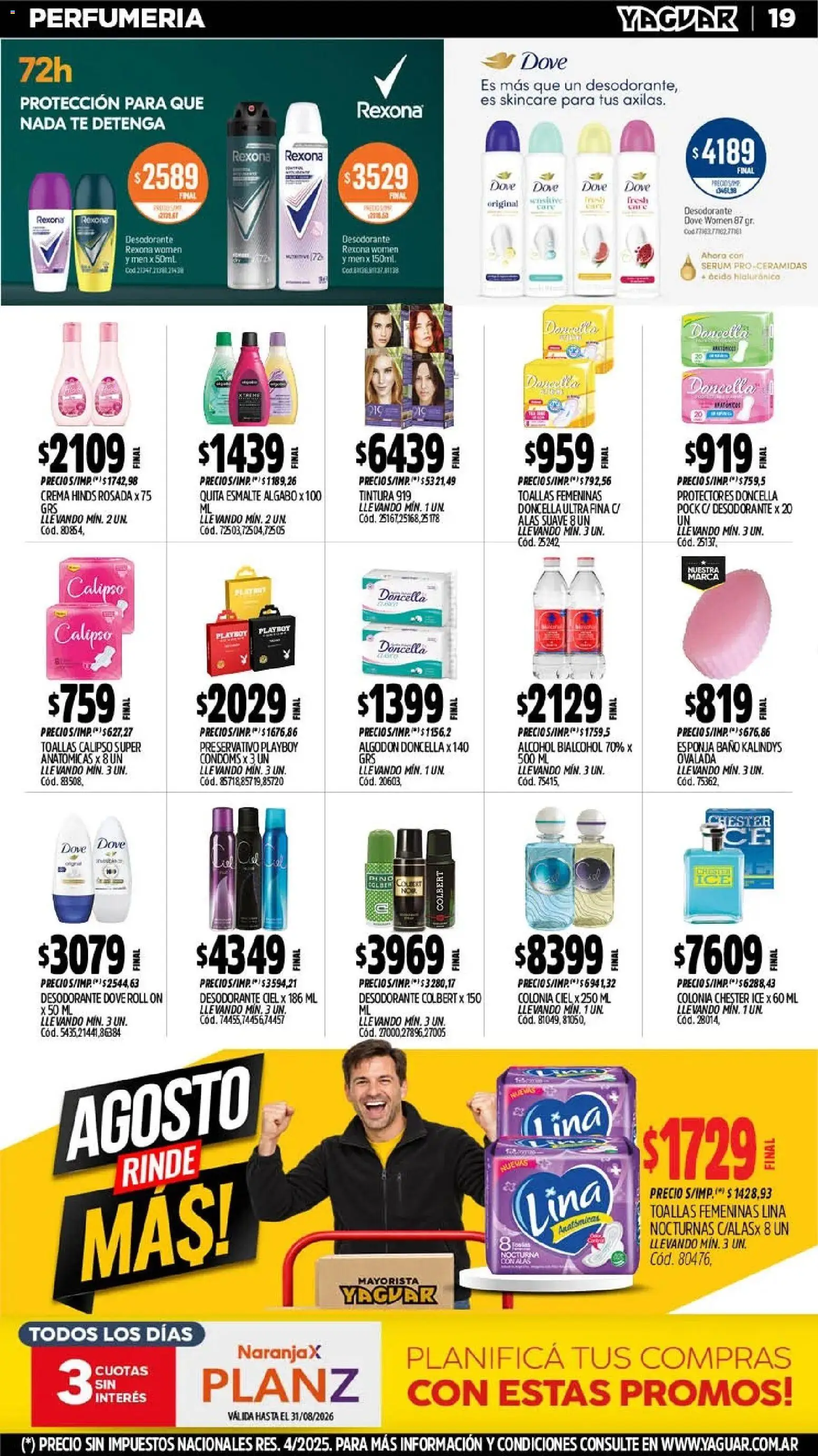 Yaguar - Oferta Semanal Salta │ válido desde el 24/08/2026 | Página: 20 | Productos: Serum, Tintura, Desodorante, Crema