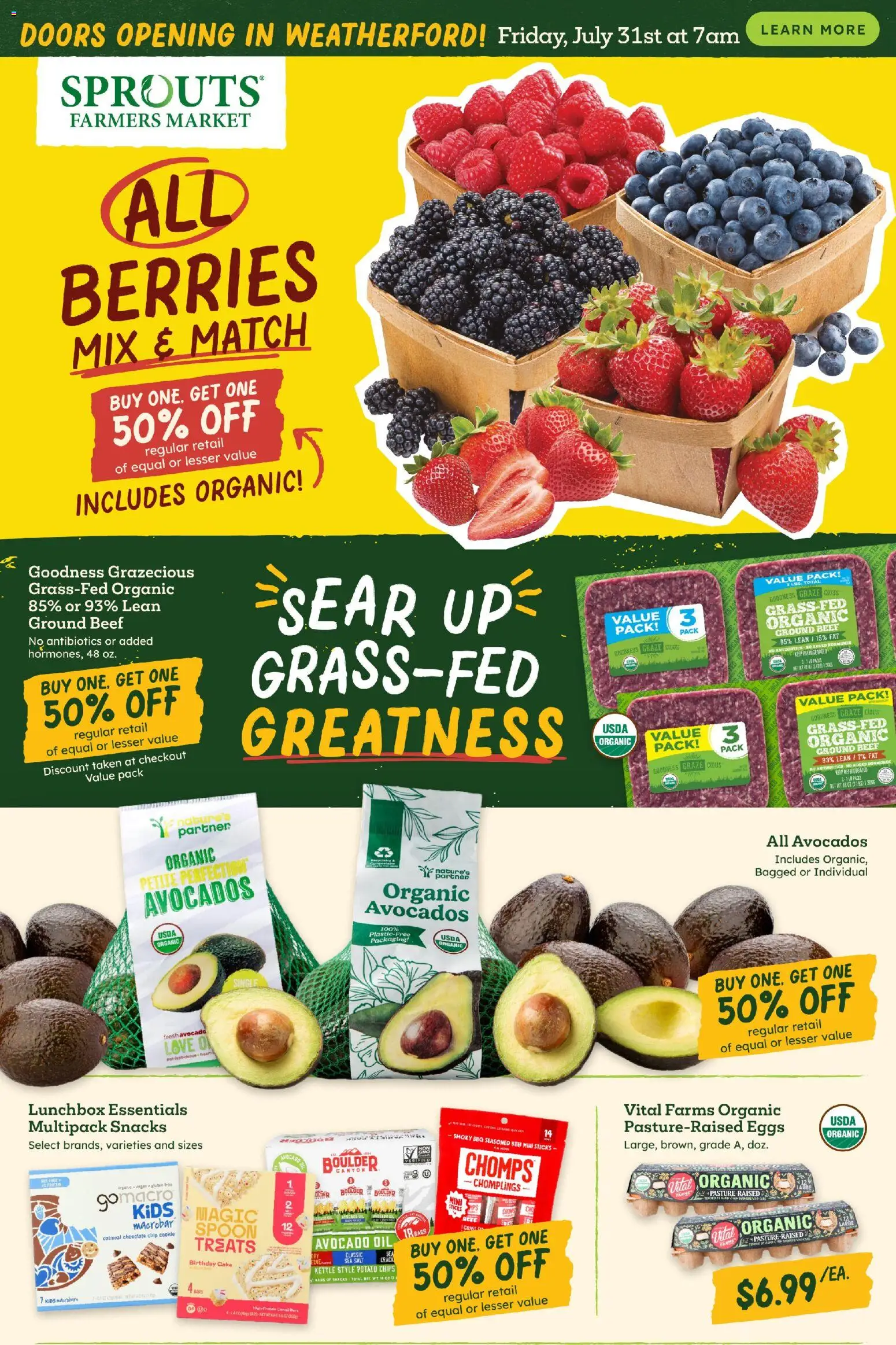 Sprouts Weekly Ad - valid from 07/29/2026 | Page: 2 | Products: Oil, Chocolate, Avocado, Salt