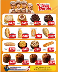 Supermercado Bem Barato - Ofertas da semana - Pré-Visualização do folheto da loja Supermercado Bem Barato, válido de 25/08/2026 | Página: 4 | Produtos: Baguete, Queijo, Bolo, Goiabada
