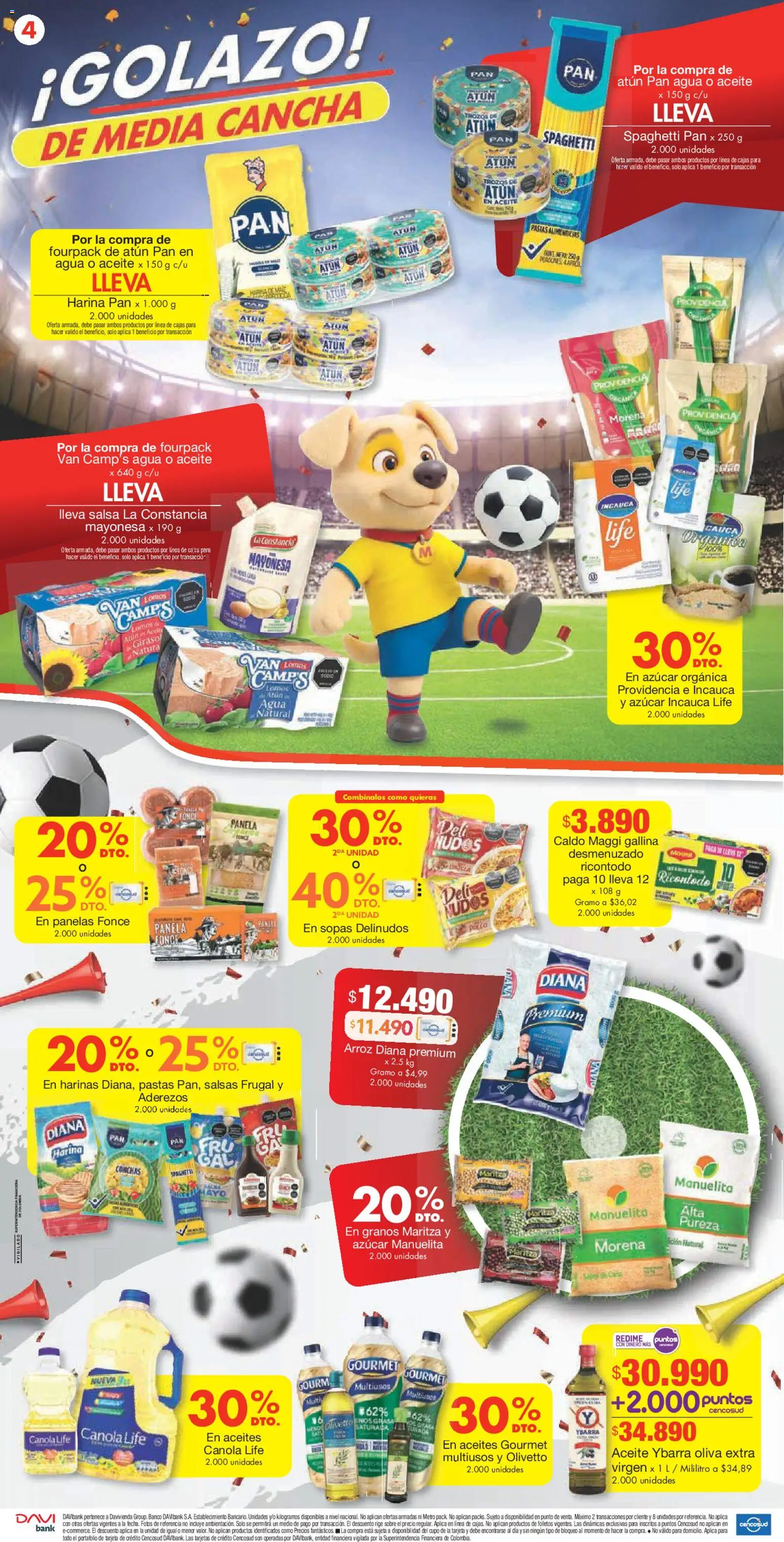 Metro revista - valida desde el 11.06.2026 | Página: 4 | Productos: Azucar, Mayonesa, Panela, Aceite