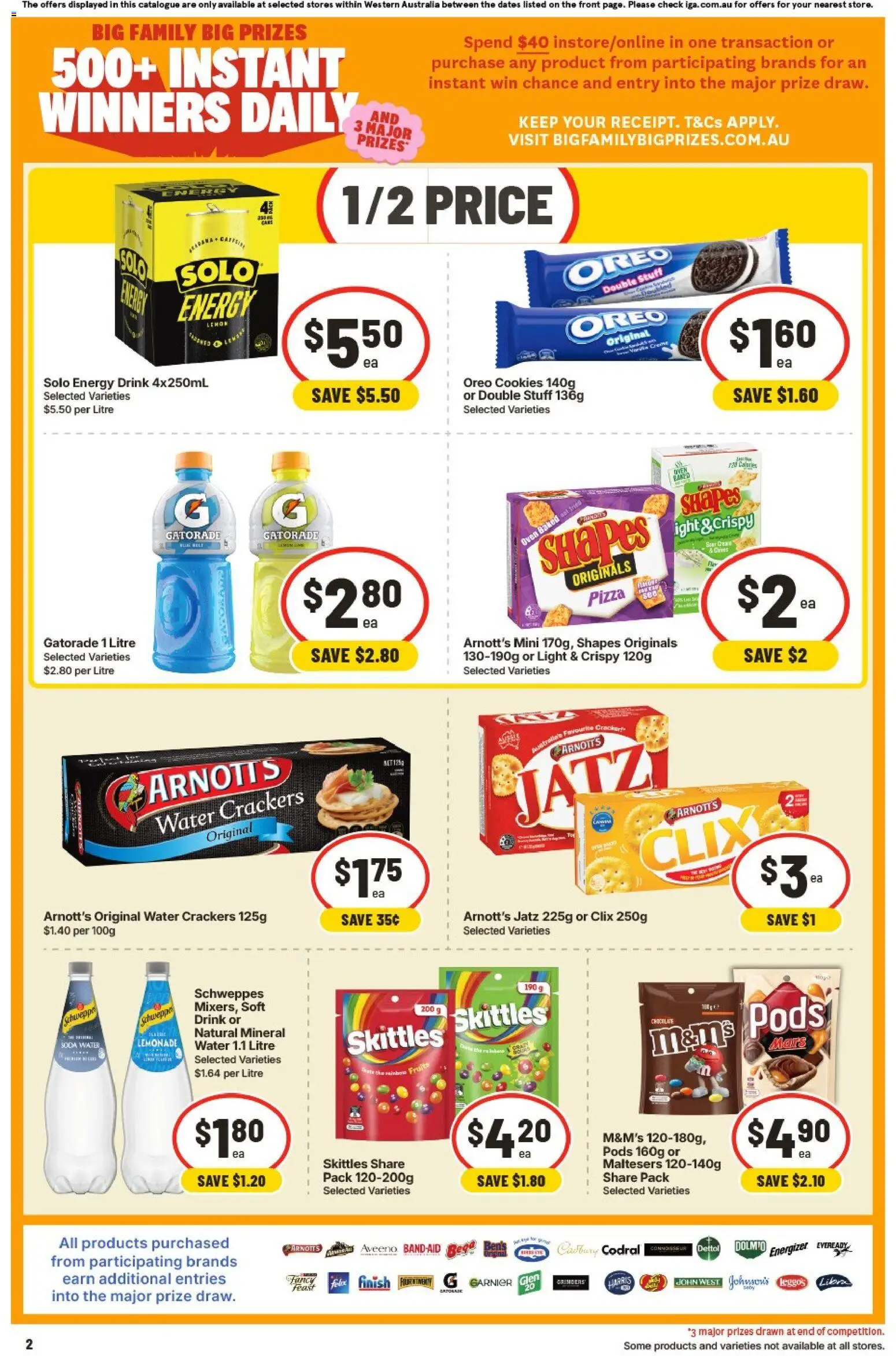 IGA catalogue - valid from 01/07/2026 | Page: 2 | Products: Light, Energy drink, Pizza, Lemon