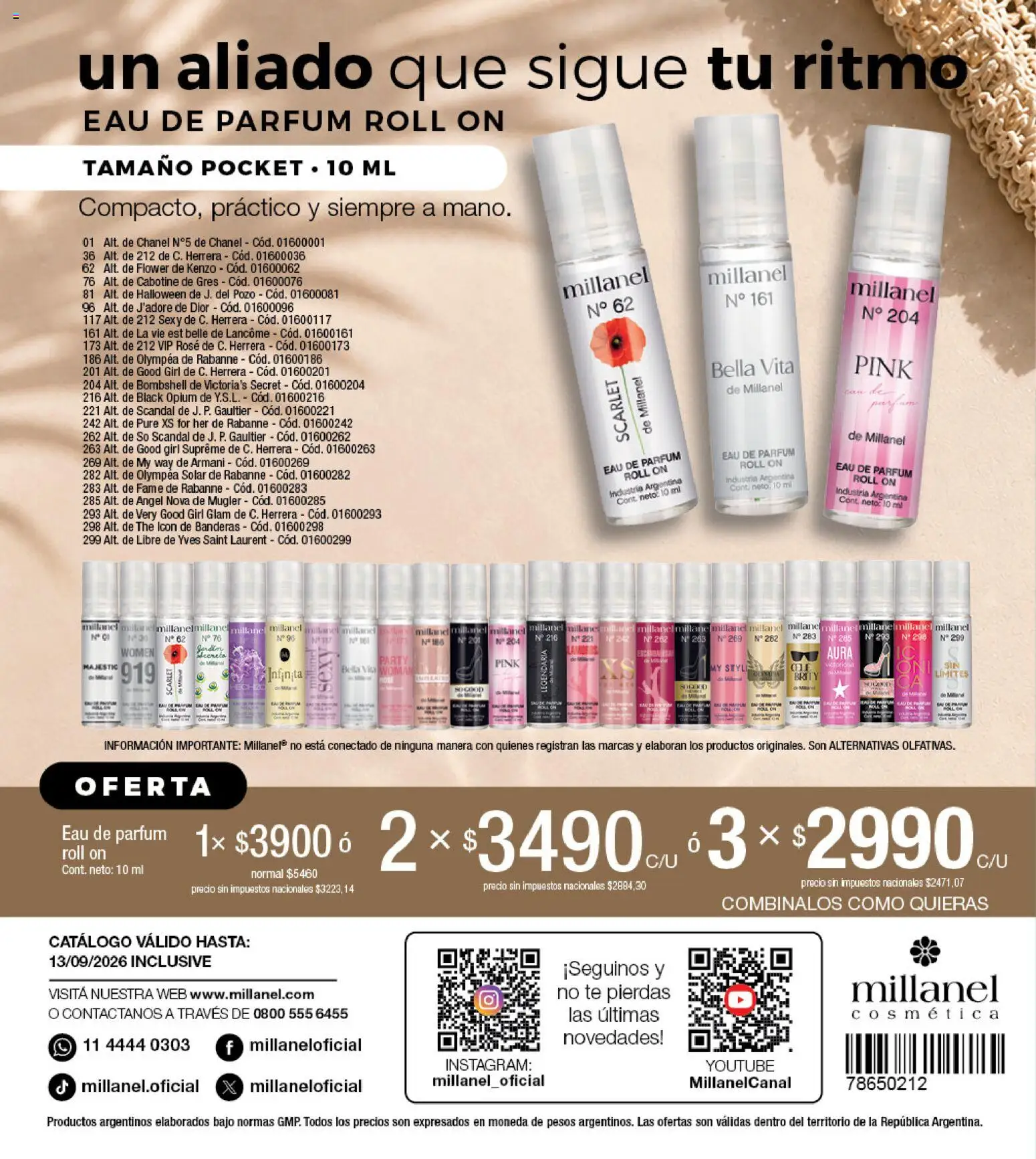 Millanel - Catálogo │ válido desde el 17/08/2026 | Página: 196 | Productos: Té, Puré