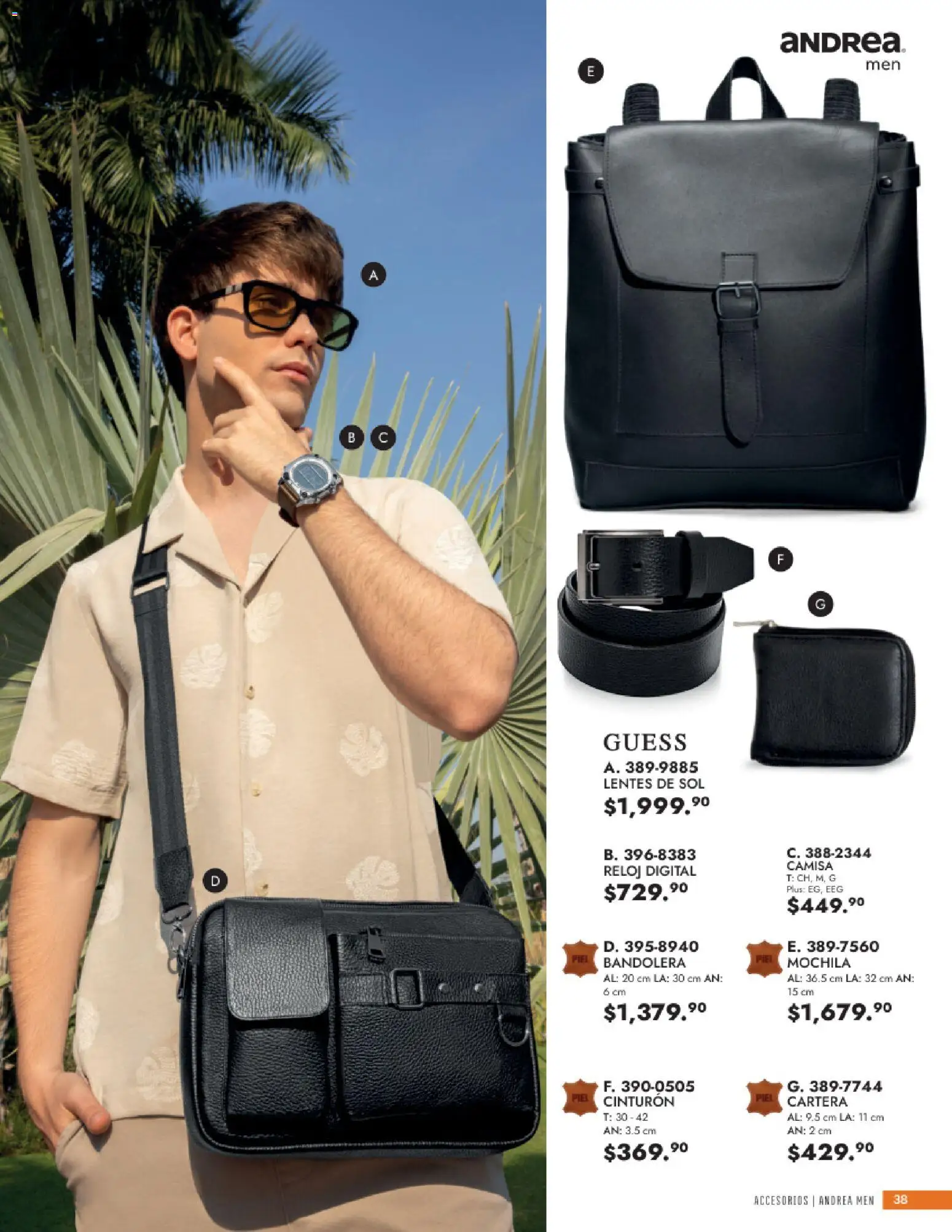Nuevas ofertas de Andrea válidas en toda la República Mexicana desde el 24/05/2026. ¡Encuentra las mejores ofertas en Andrea catálogo Accesorios para todos! | Página: 38 | Productos: Lentes, Mochila, Lentes de sol, Reloj