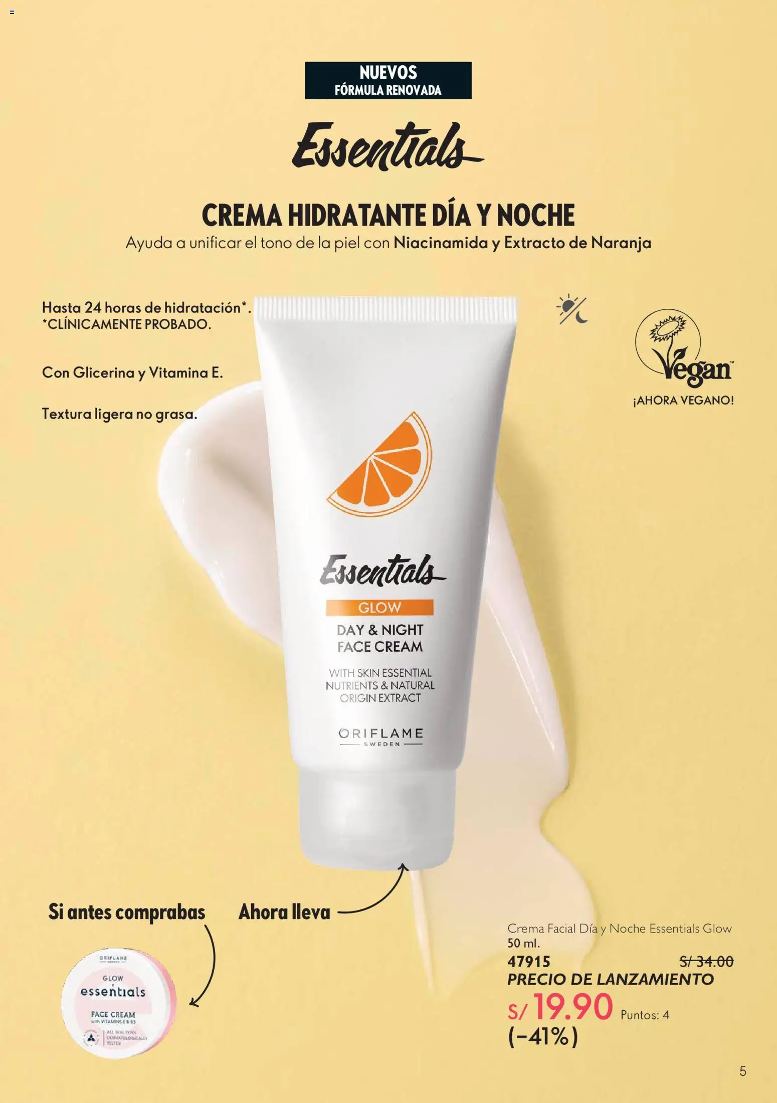 Catálogo Oriflame válido desde 12/09/2026 | Página: 5 | Productos: Crema