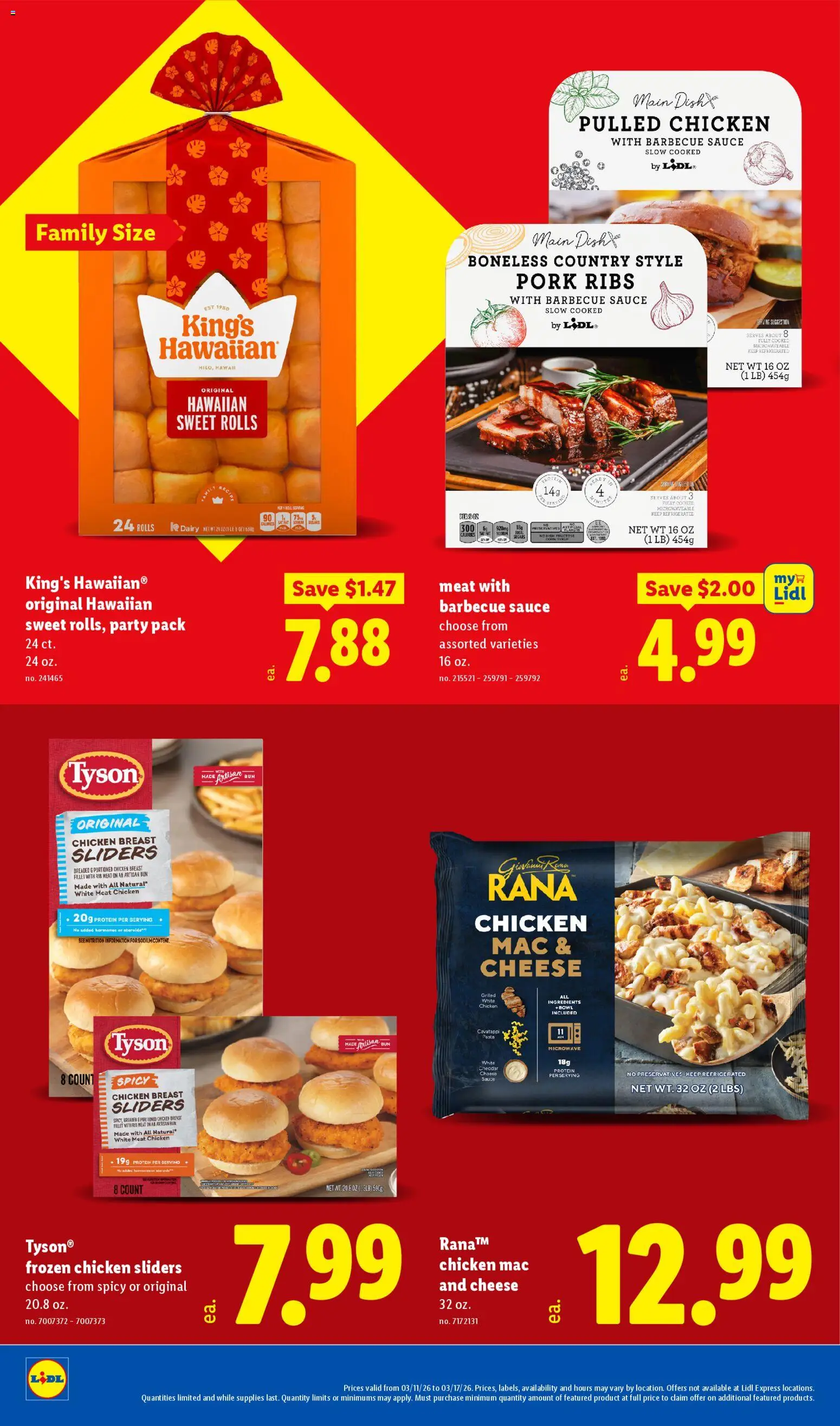 Lidl Weekly Ad - valid from 11.03.2026 | Page: 14 | Products: Cheese, Microwave, Pork, Sauce