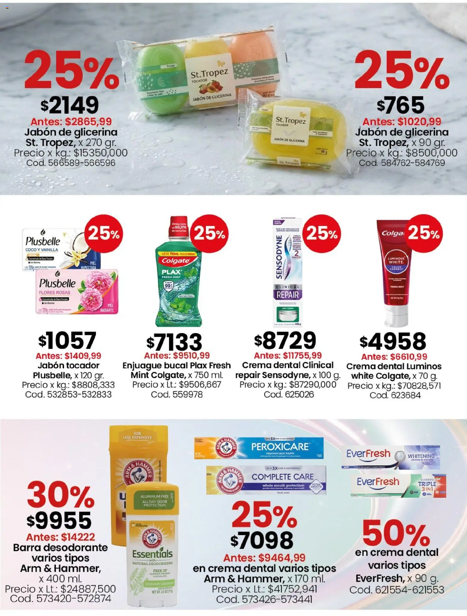 Coto - Perfumería y limpieza │ válido desde el 01.06.2026 | Página: 6 | Productos: Jabón, Desodorante, Radiante, Crema