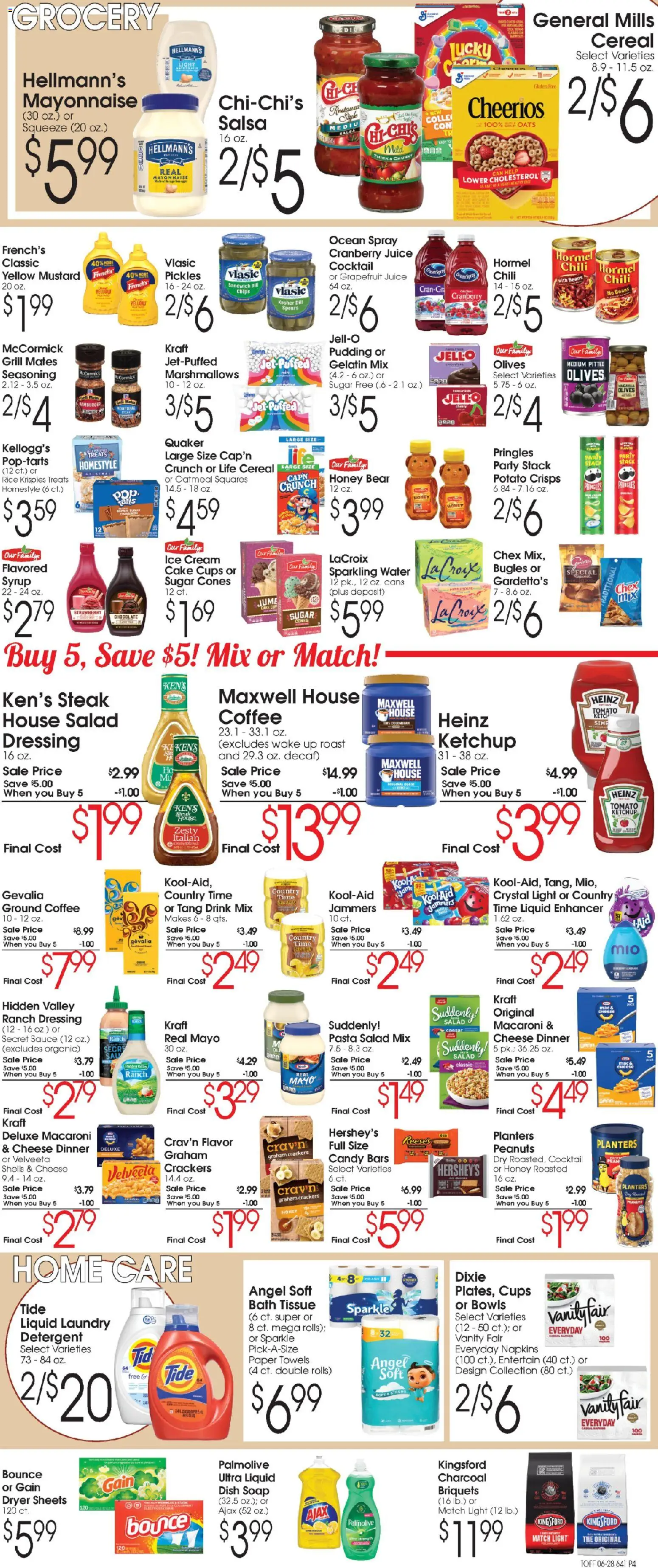 Family Fare Ad - valid from 06/28/2026 | Page: 4 | Products: Soap, Ice cream, Sauce, Dryer
