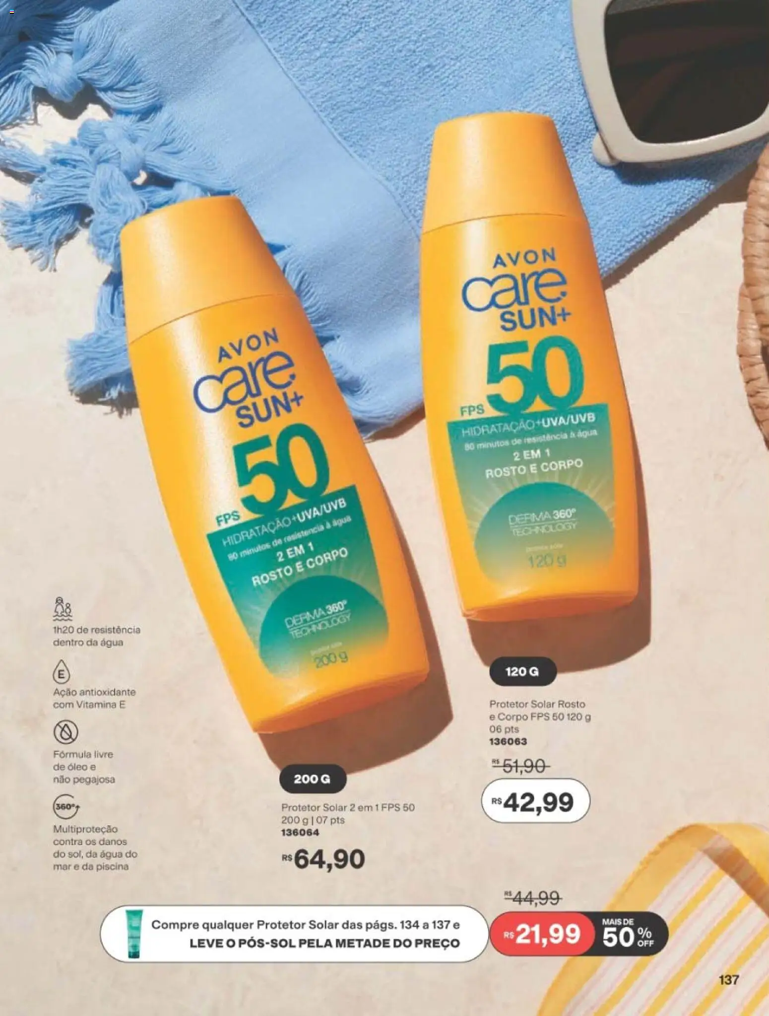 Avon Folheto - válido de 22/06/2026 | Página: 138 | Produtos: Protetor solar, Óleo, Piscina