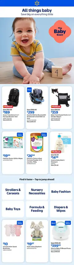 Preview of Walmart flyer - All things baby from shop Walmart valid from Jun 25, 2026
