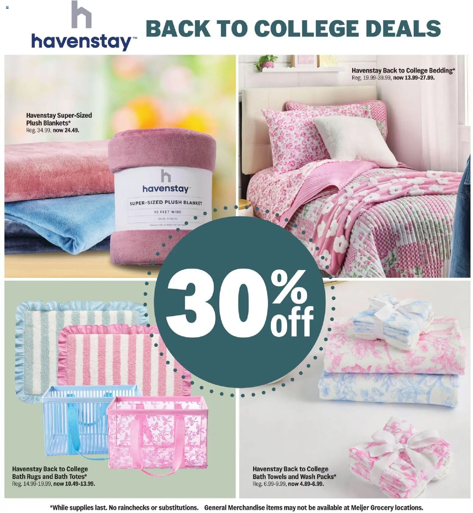 Meijer Storage for Study Season - valid from 07/22/2026 | Page: 2 | Products: Blanket, Bath