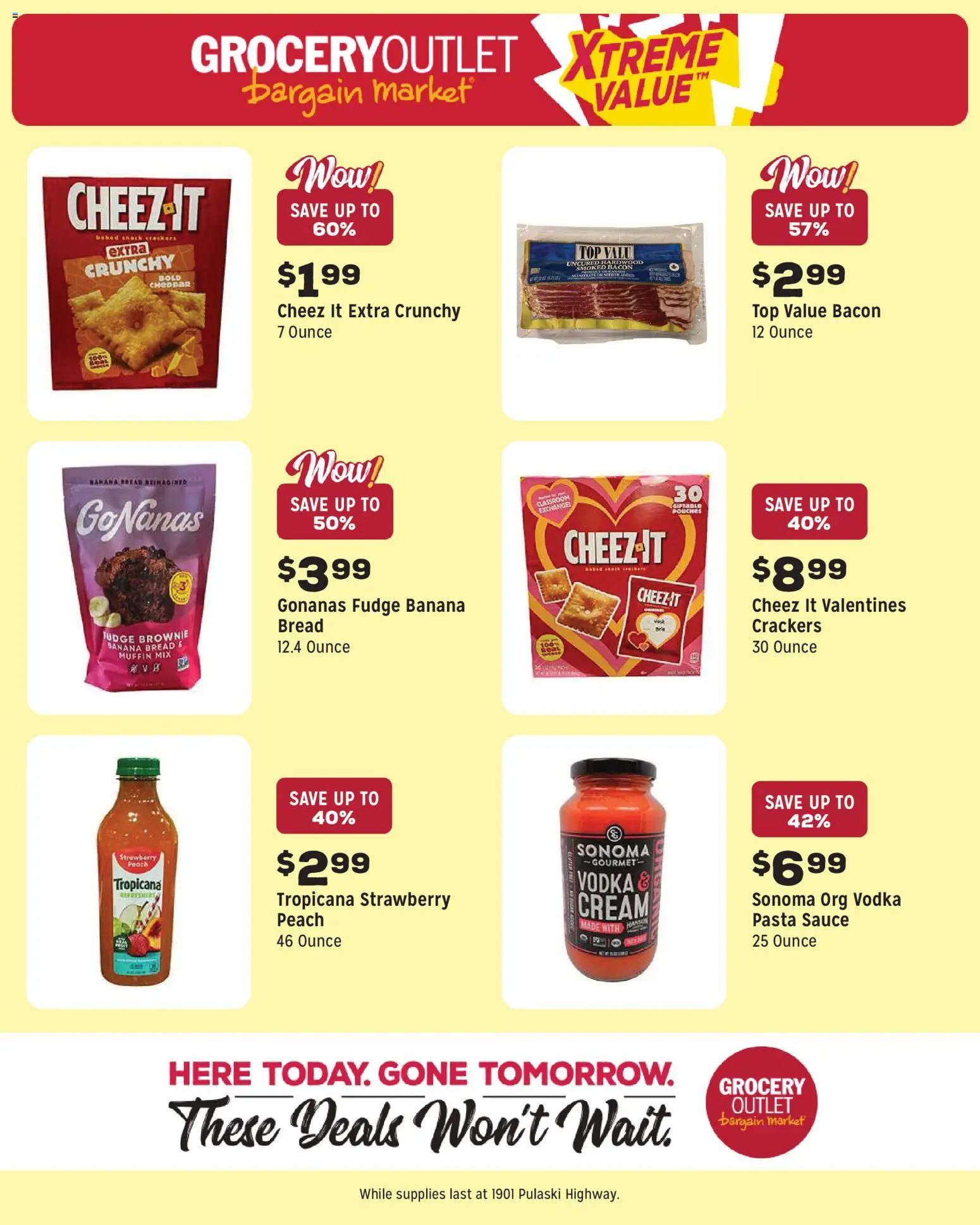 Grocery Outlet Weekly Ad - valid from 07/15/2026 | Page: 9 | Products: Bread, Cream, Vodka, Peach