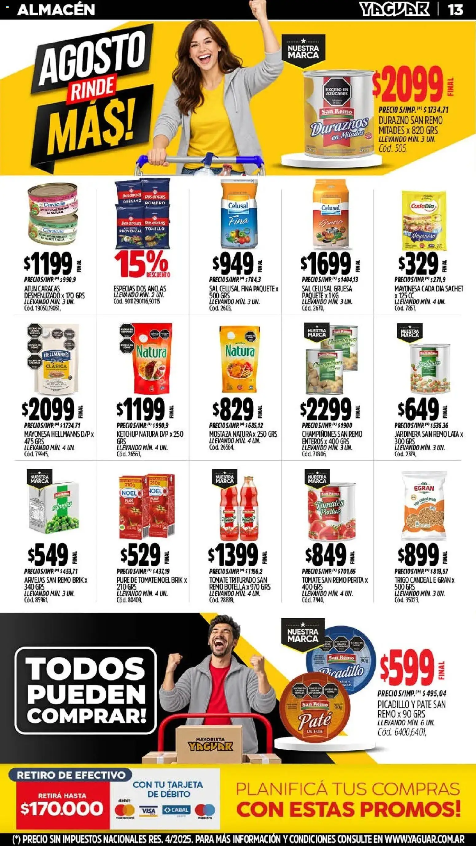 Yaguar - Oferta Semanal Córdoba │ válido desde el 17/07/2026 | Página: 14 | Productos: Botella, Durazno, Orégano, Picadillo