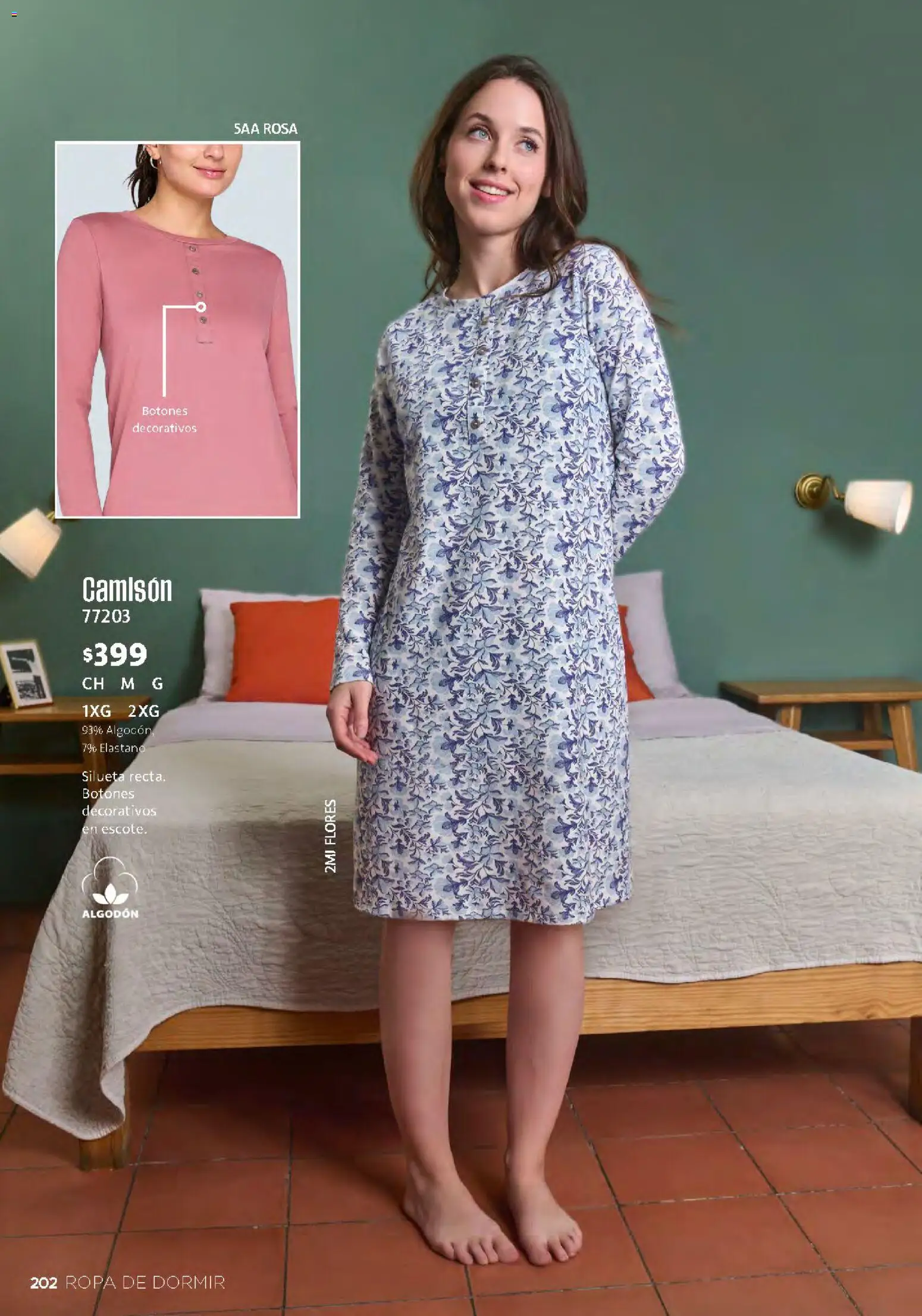 Nuevas ofertas de Ilusión válidas en toda la República Mexicana desde el 01/09/2026. ¡Encuentra las mejores ofertas en Ilusión catálogo Otoño! | Página: 204 | Productos: Flores, Algodón, Ropa, Camisón