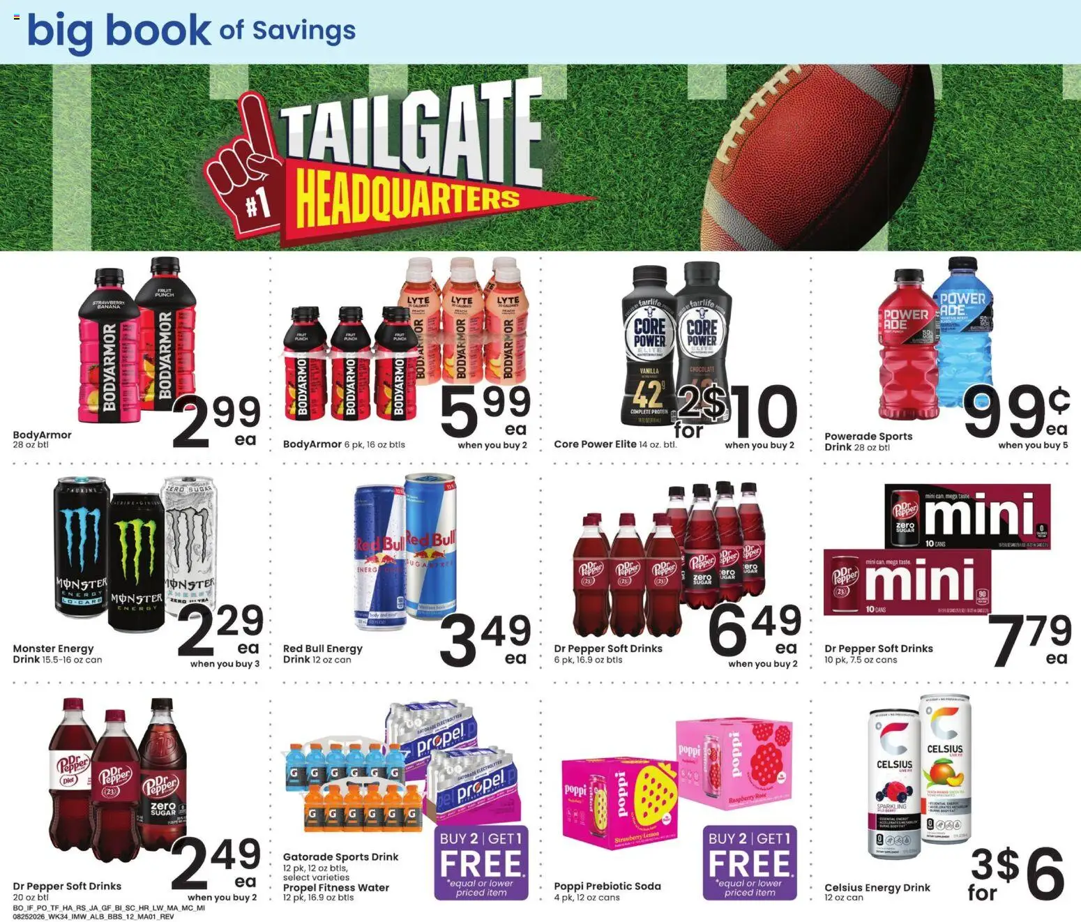 Albertsons Big Book of Savings - valid from 08/25/2026 | Page: 12 | Products: Chocolate, Pepper, Energy drink, Vanilla