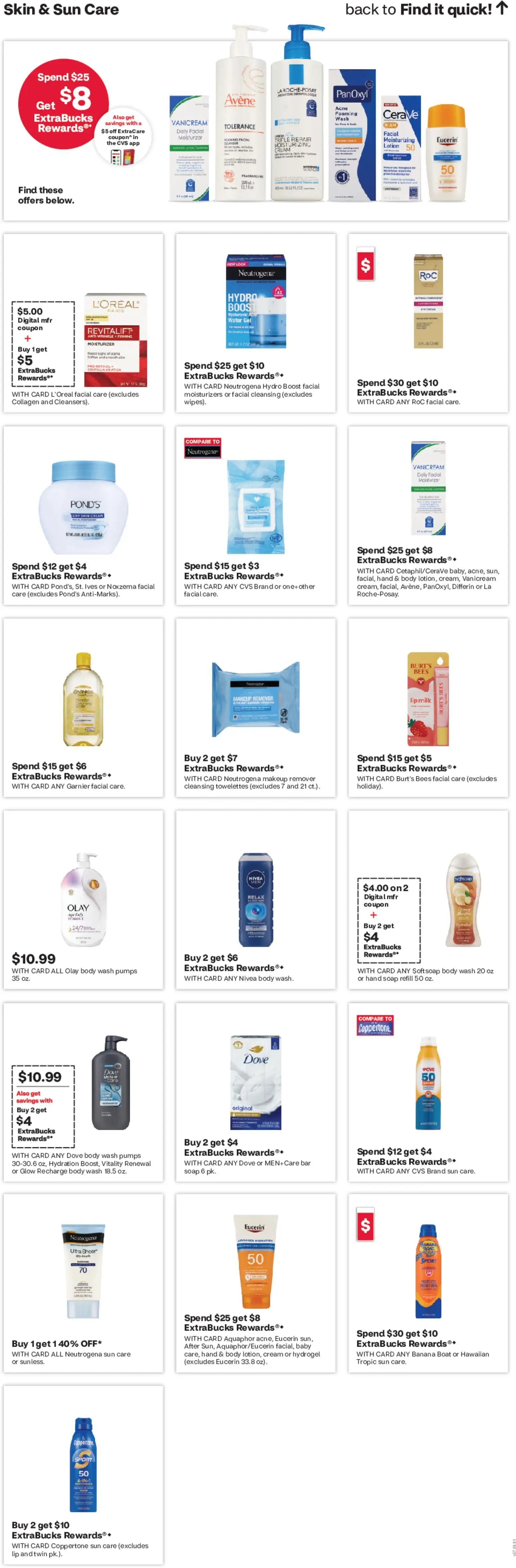 CVS Pharmacy Weekly Ad - WA - valid from 07.06.2026 | Page: 13 | Products: Makeup Remover, Milk, Soap, Cream