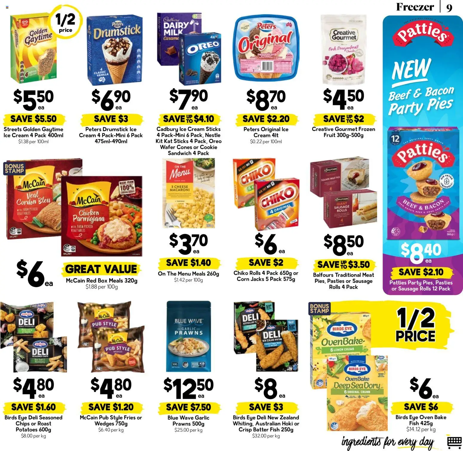 Drakes catalogue - valid from 26/08/2026 | Page: 9 | Products: Corn, Meat, Chips, Vegetables