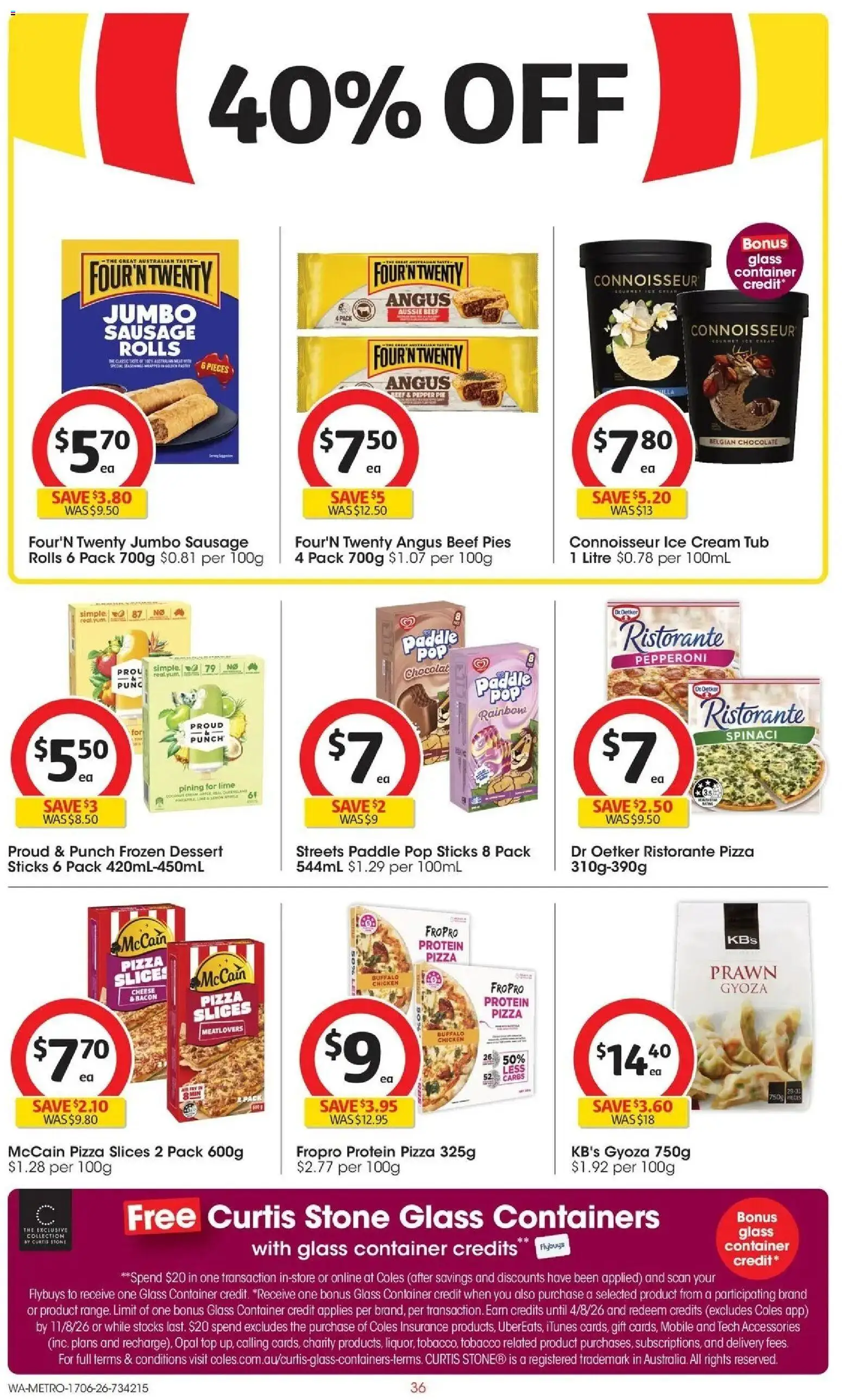 Coles catalogue - valid from 16.06.2026 | Page: 36 | Products: Chocolate, Ice cream, Sausage, Accessories