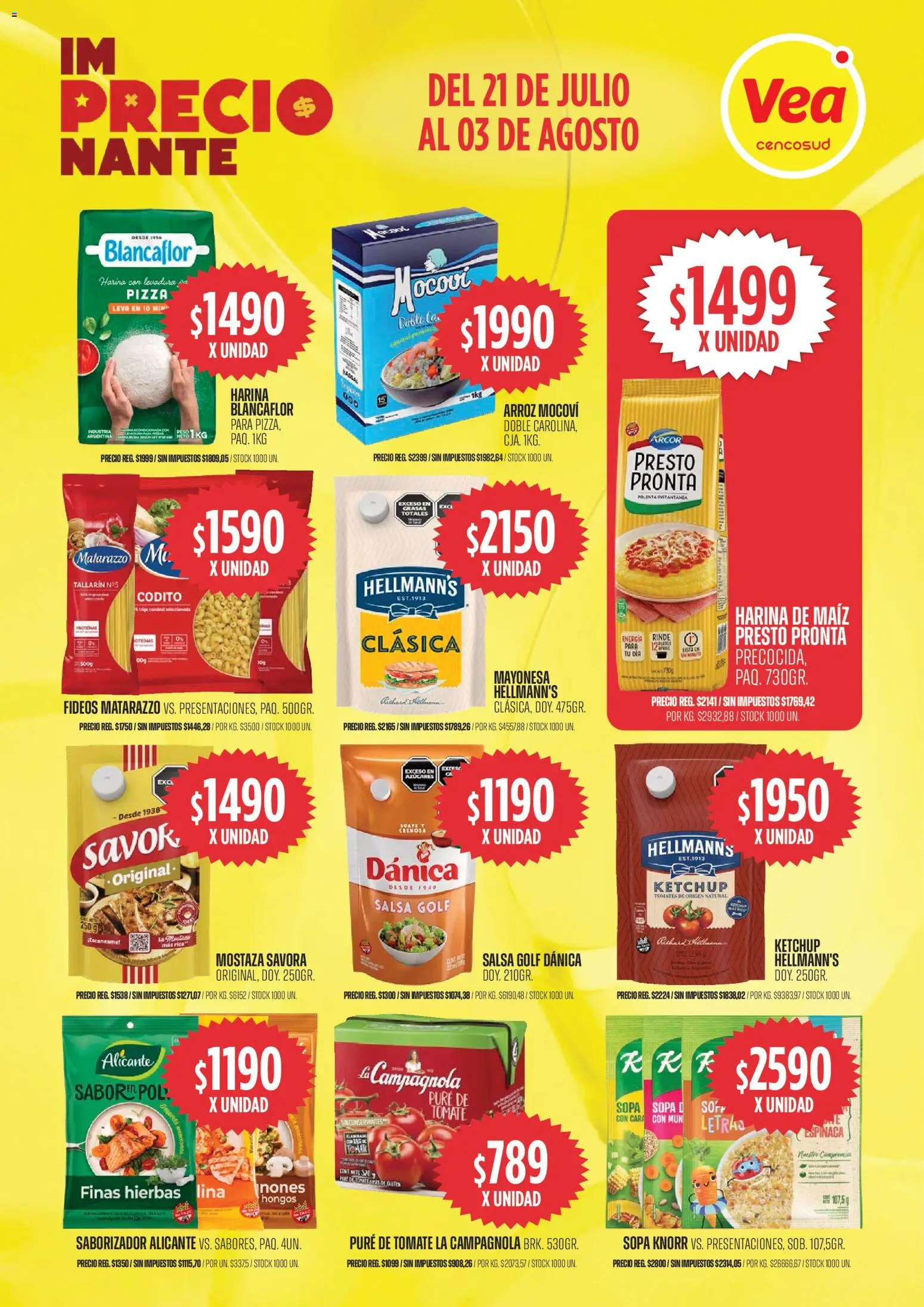 Vea ofertas │ válido desde el 21/07/2026 | Página: 6 | Productos: Ketchup, Hongos, Pure de Tomate, Pizza