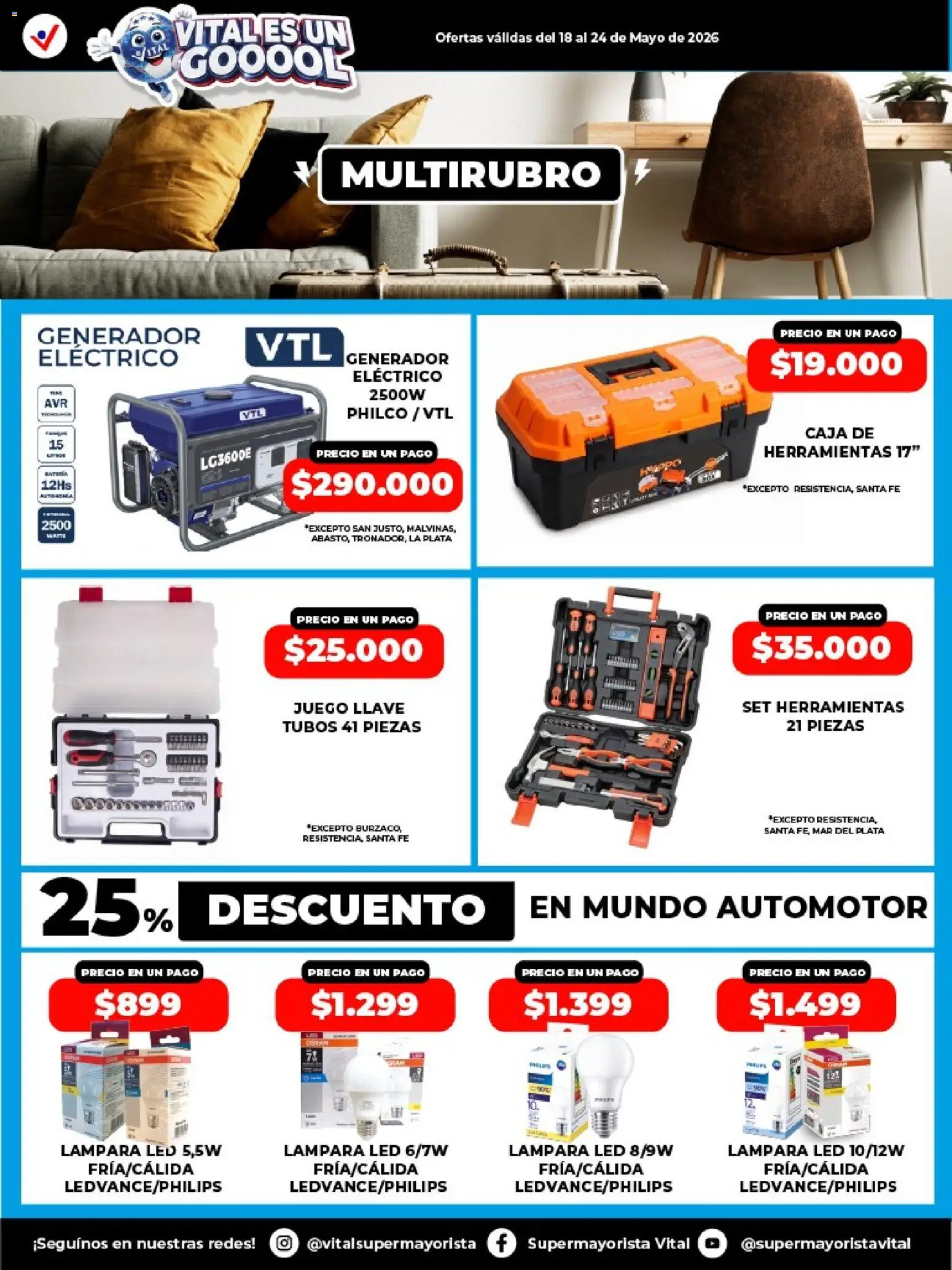 Vital - Especial de nonfood │ válido desde el 18.05.2026 | Página: 4 | Productos: Llave, Caja, Lámpara