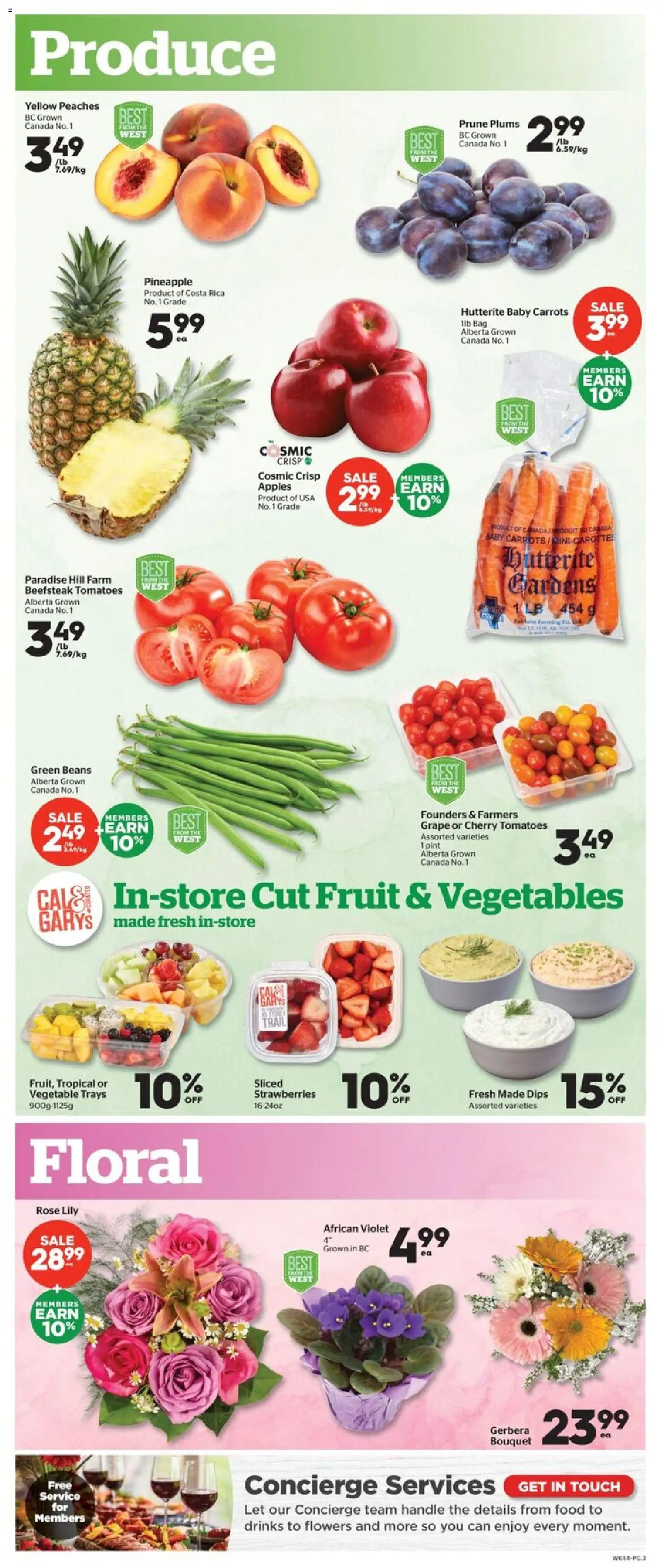 Calgary Co-op flyer valid from Sep 3, 2026 | Page: 3 | Products: Bag, Drinks, Beans, Apples
