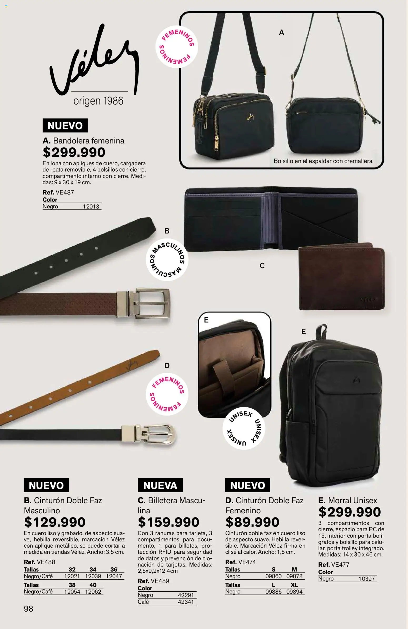 Leonisa revista - valida desde el 15/07/2026 | Página: 98 | Productos: Hebilla, Lona, Morral, Café