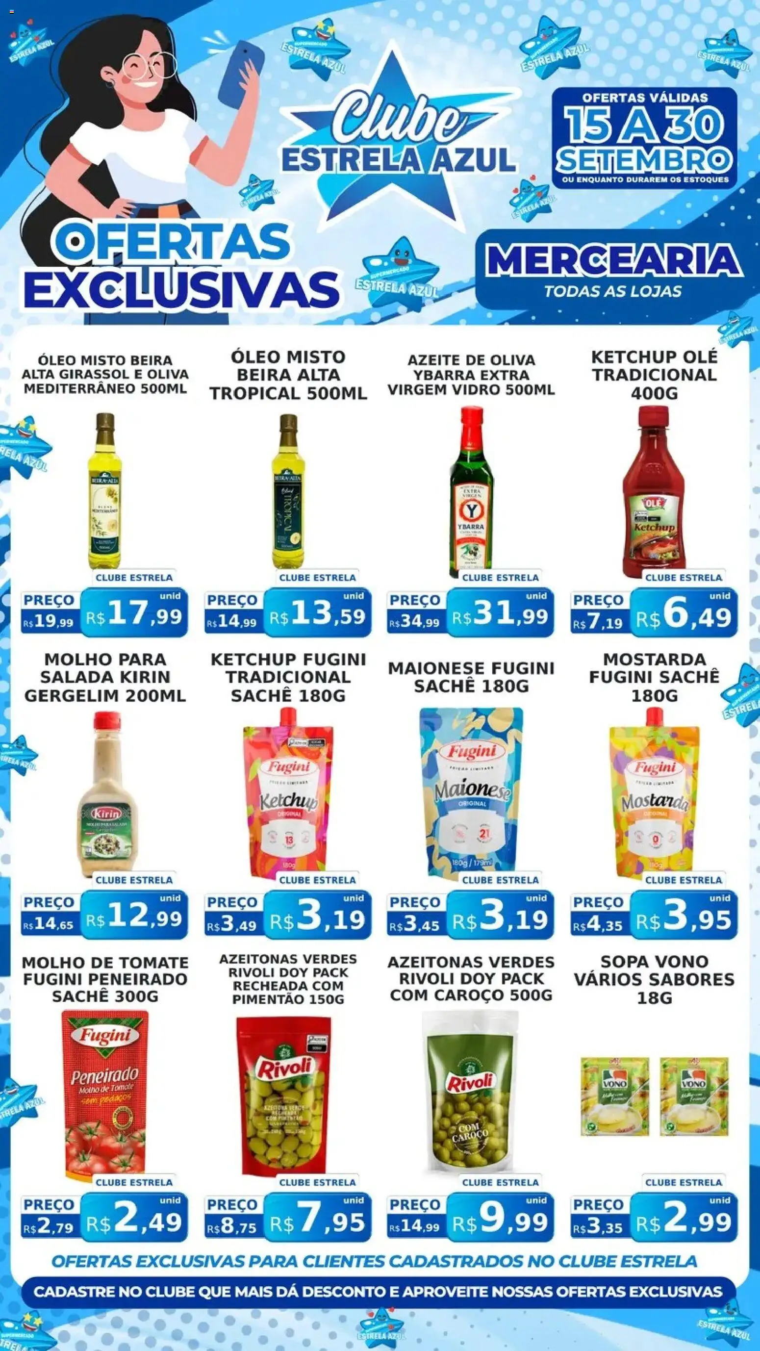 Estrela Azul Folheto - válido de 15/09/2026 | Página: 2 | Produtos: Tomate, Salada, Azeite de oliva, Azeite