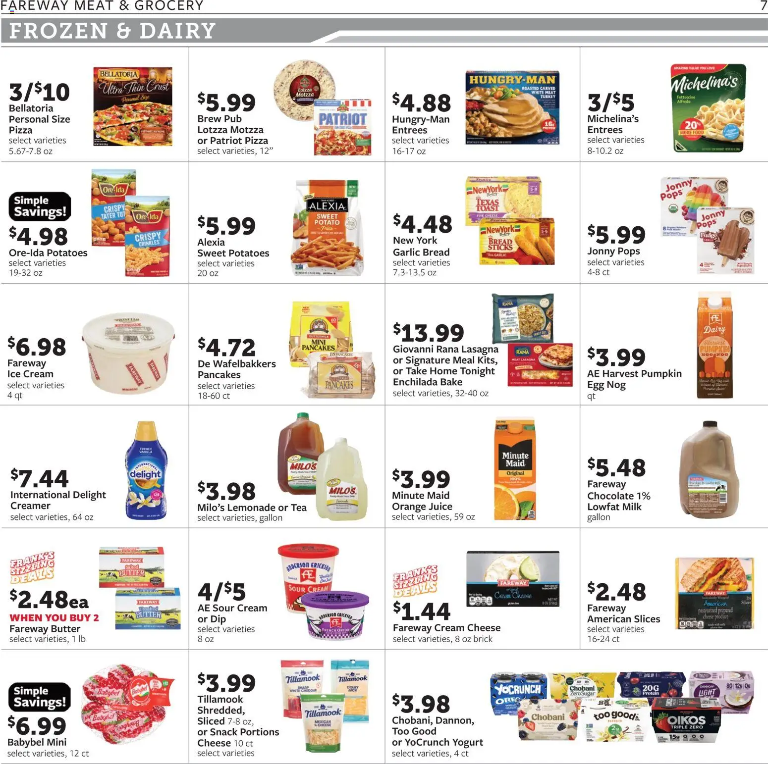 Fareway Weekly Ad - valid from 09/28/2026 | Page: 7 | Products: Bread, Pizza, Juice, Protein