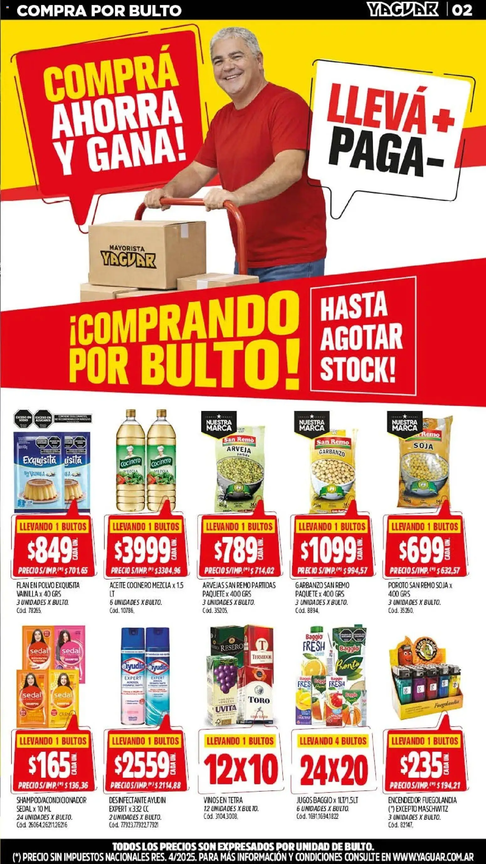 Yaguar - Oferta Semanal Trelew │ válido desde el 18.05.2026 | Página: 2 | Productos: Desinfectante, Aceite, Polvo, Arvejas