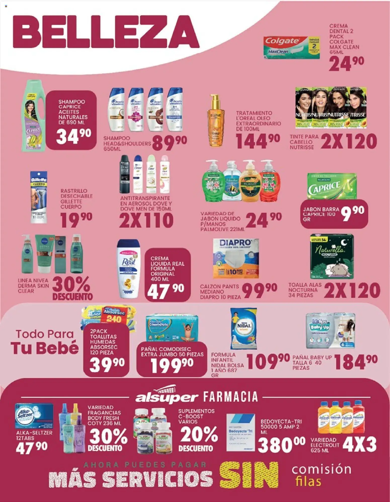 Nuevas ofertas de Alsuper válidas en toda la República Mexicana desde el 06.03.2026. ¡Encuentra las mejores ofertas en Alsuper folleto Chihuahua-Ciudad! | Página: 4 | Productos: Antitranspirante, Jabón líquido, Bolsa, Body