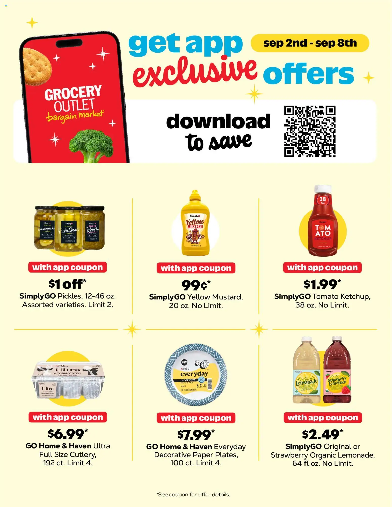 Grocery Outlet Weekly Ad - valid from 09/02/2026 | Page: 9 | Products: Hamburger, Ketchup, Tomato, Lemonade